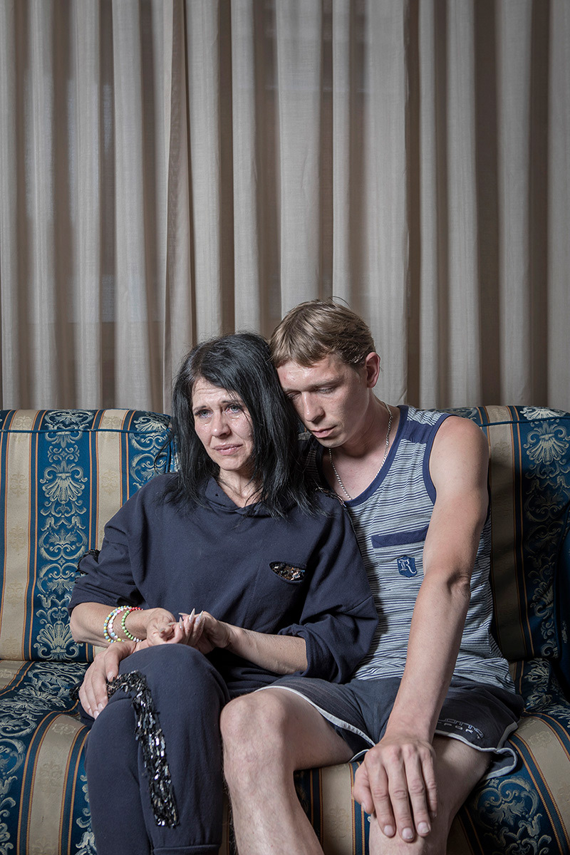 Fiuggi (FR), Italy – May 25, 2022. Artem (37) and Natalia (43) Velikozkie are staying at the Hotel Capri in Fiuggi with their four children: Sofia (20), Danil (14), Muroslava (12) and Anghelina (7). They come from Myrnohrad, a mining town 64 km from Donetsk, in the Donbas region. Artem worked as a maintenance technician in a coal mine, while Natalia was a homemaker. At the start of the war, they believed the fighting would remain far away and end quickly. But on February 28, military officers arrived at Artem’s workplace to draft male workers. Artem, exempt because he had more than three children, saw 200 colleagues receive the order. Missiles began flying overhead, food supplies grew scarce, yet they still hoped the conflict would not reach them. Artem kept working while Natalia stayed home with the children, who were studying remotely. By mid-March, many workers began requesting leave to evacuate their families, and manpower at the mine collapsed—one day only two people showed up for a 200-man shift. The Ukrainian army entered the town and set up headquarters inside the mine offices, and bombing intensified until the authorities ordered a full evacuation. Although Natalia’s mother and sisters left, Artem and Natalia still hesitated. They slept dressed, suitcases ready, running to shelters whenever the sirens sounded. Their eldest daughter Sofia finally forced a decision, telling her parents she would leave with her siblings if they didn't act. The family took the train to Lviv, unsure of what to do next. Arriving after a day and a half, Sofia chose to stay in Ukraine and volunteer, leaving her parents and siblings to seek refuge alone. They found temporary shelter in a railway building hosting refugees, where a volunteer advised them to go to Italy or Portugal. They chose Italy, crossed into Poland, and boarded a bus without even knowing their final destination. After arriving in Italy and being received by the Red Cross, they were transferred by Civil Protection to Fiuggi, where they now live with other Ukrainian refugees.