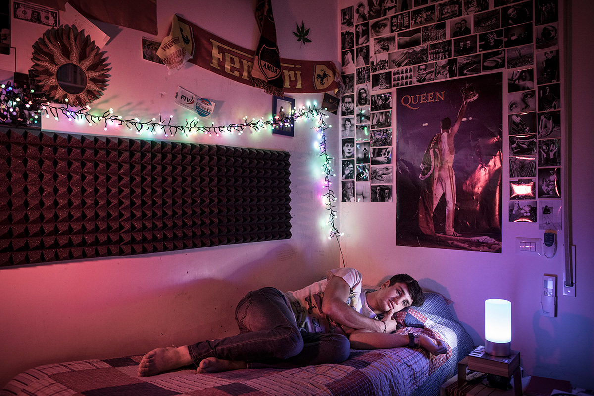 Luca, 18, attends the fifth year of classical highschool