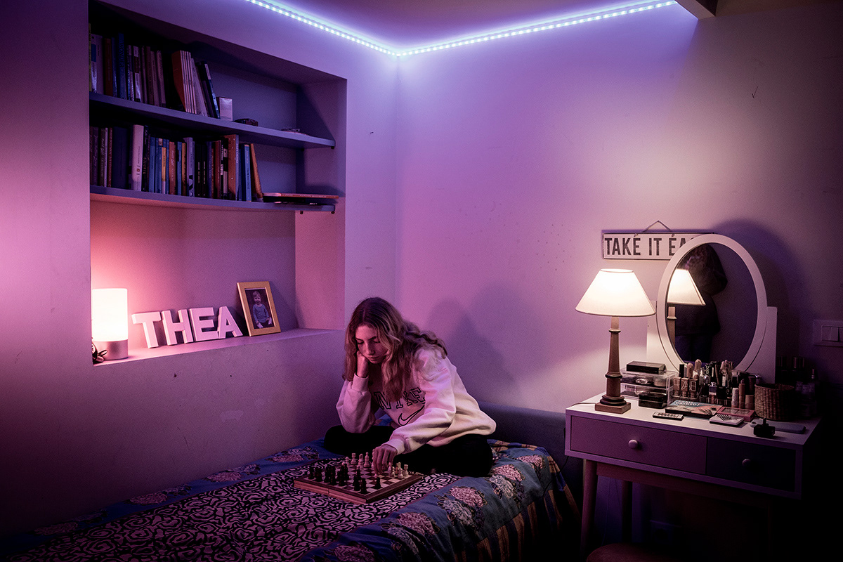 Thea, 15, attends the first year of scientific highschool