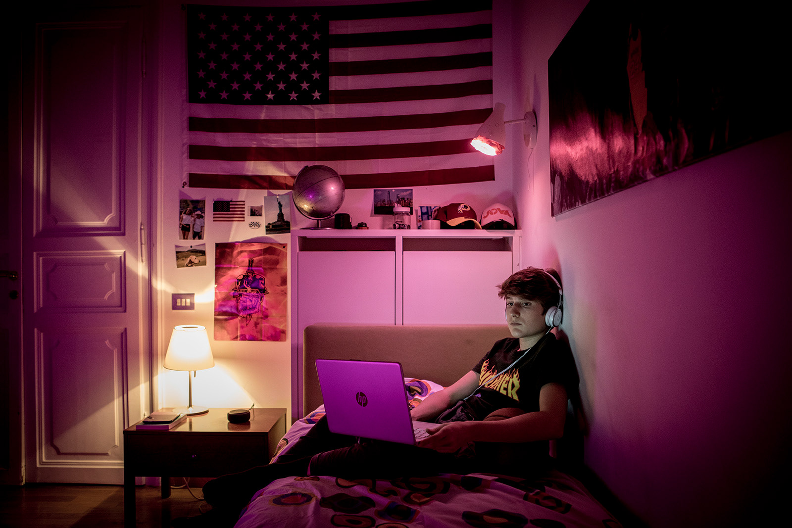 Andrea, 14, attends the first year of linguistic highschool