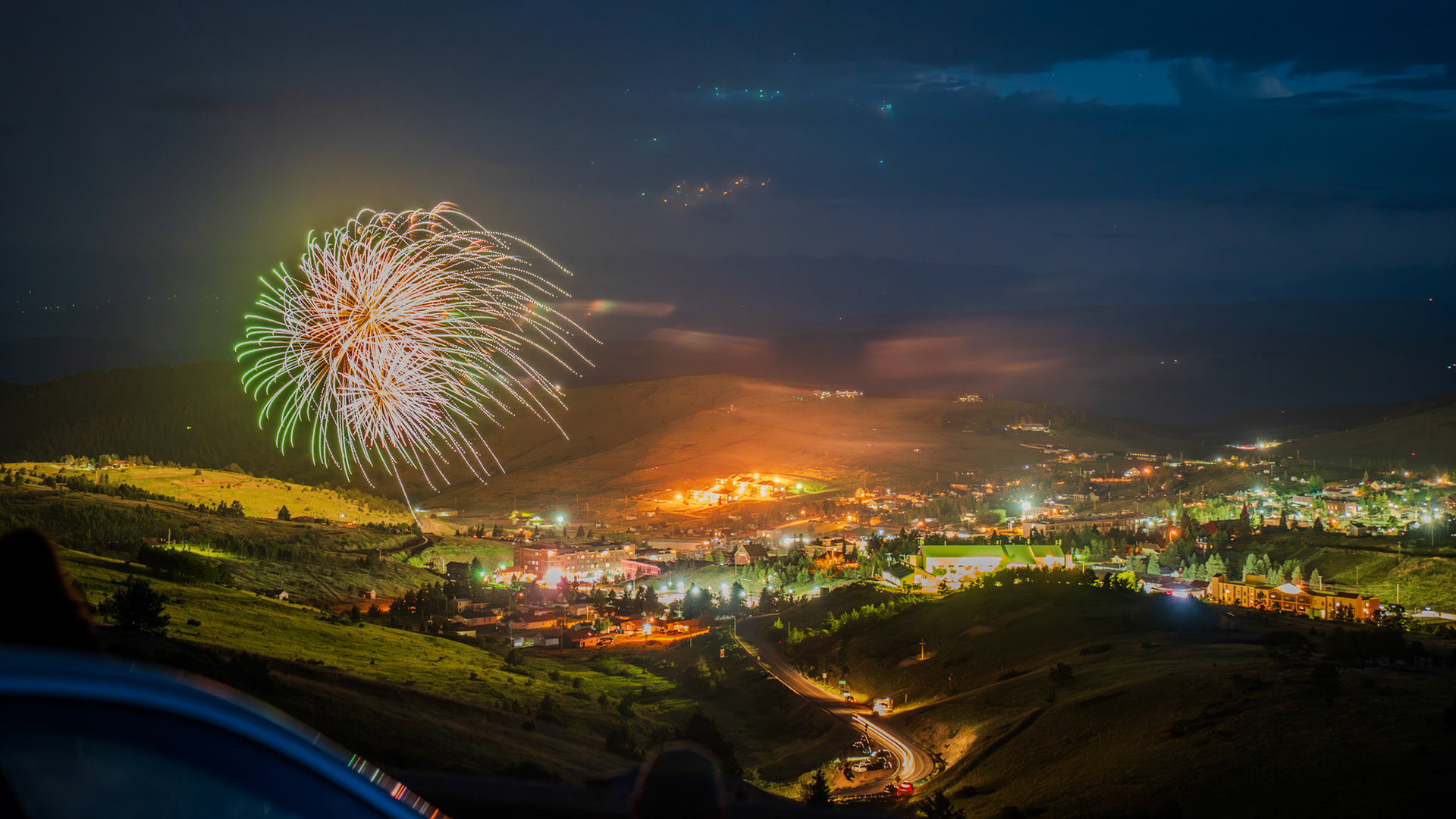 Fireworks at 9000 feet