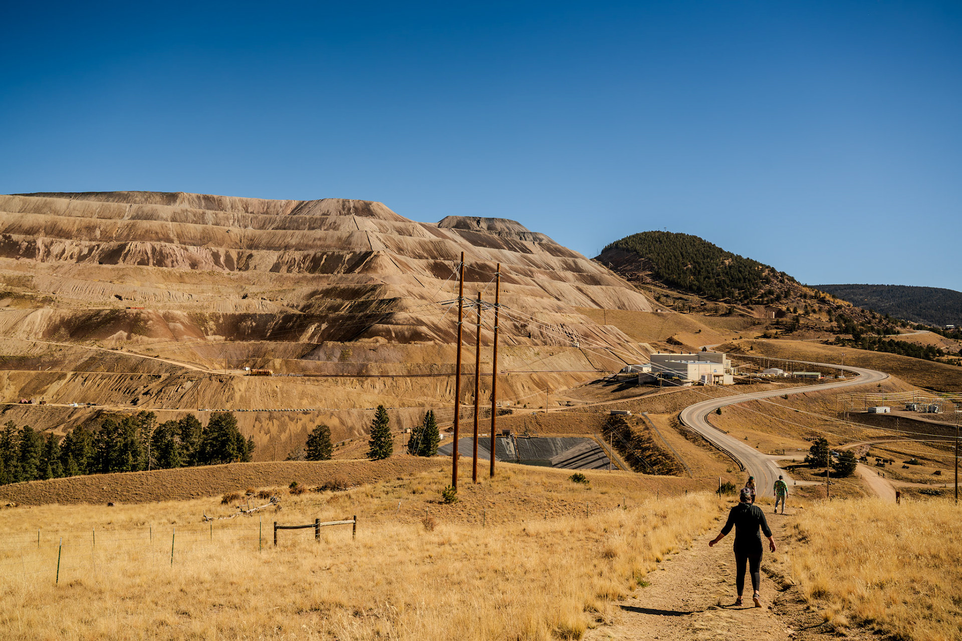 Hiking among stripped mines