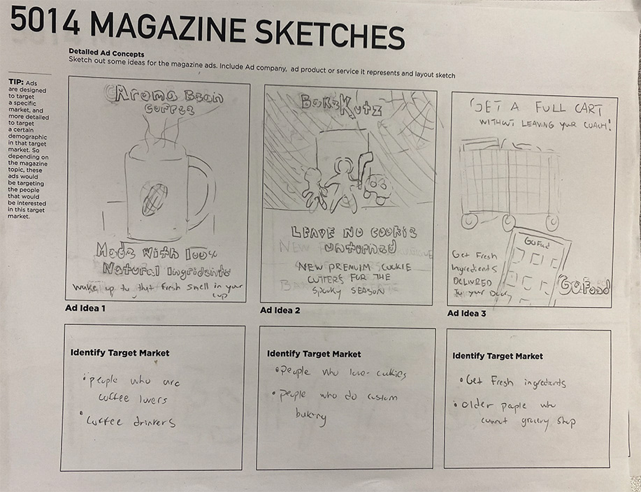 Magazine Ad Ideas