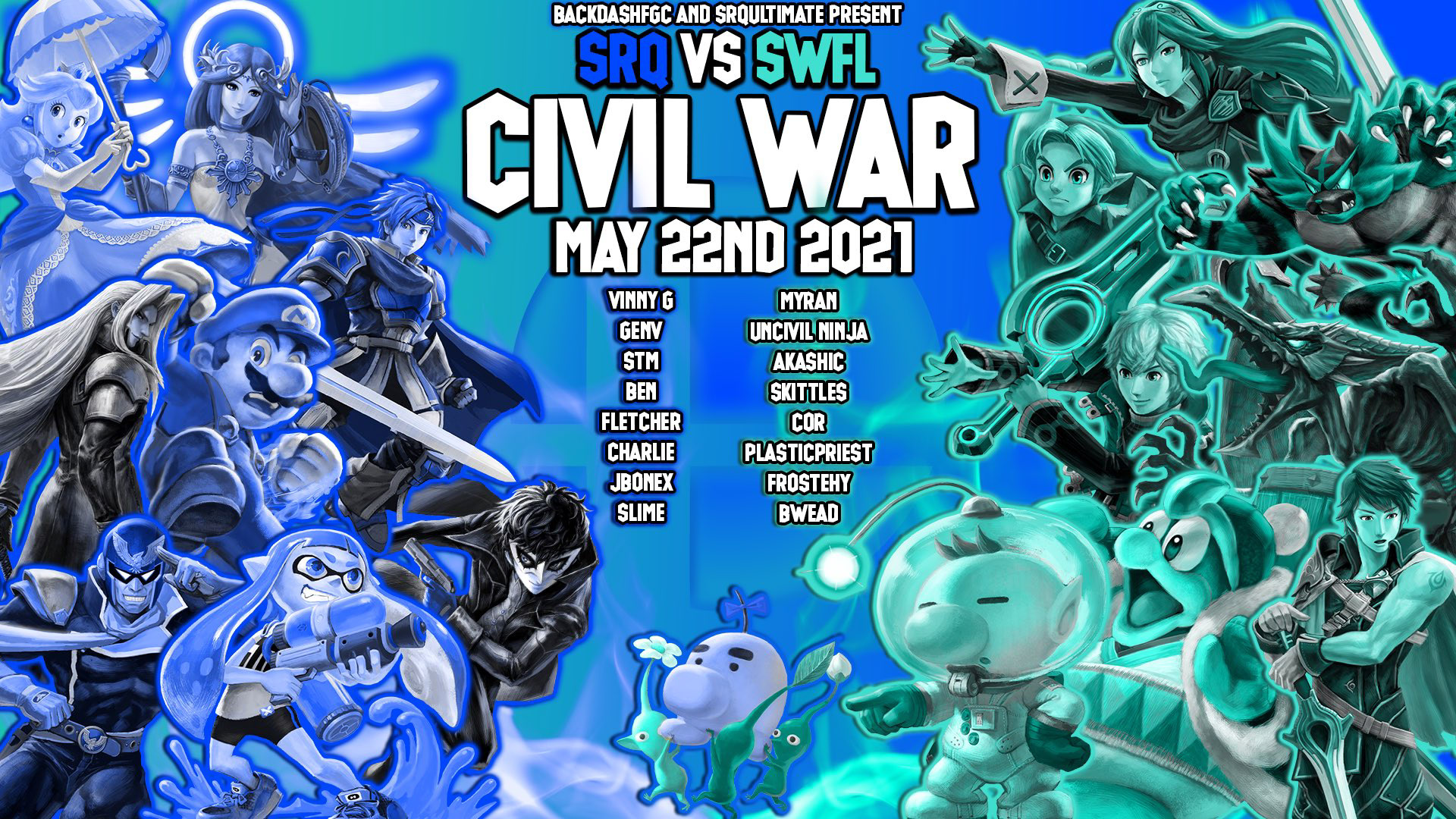 SRQ VS SWFL CIVIL WAR PROMO POSTER // 2021