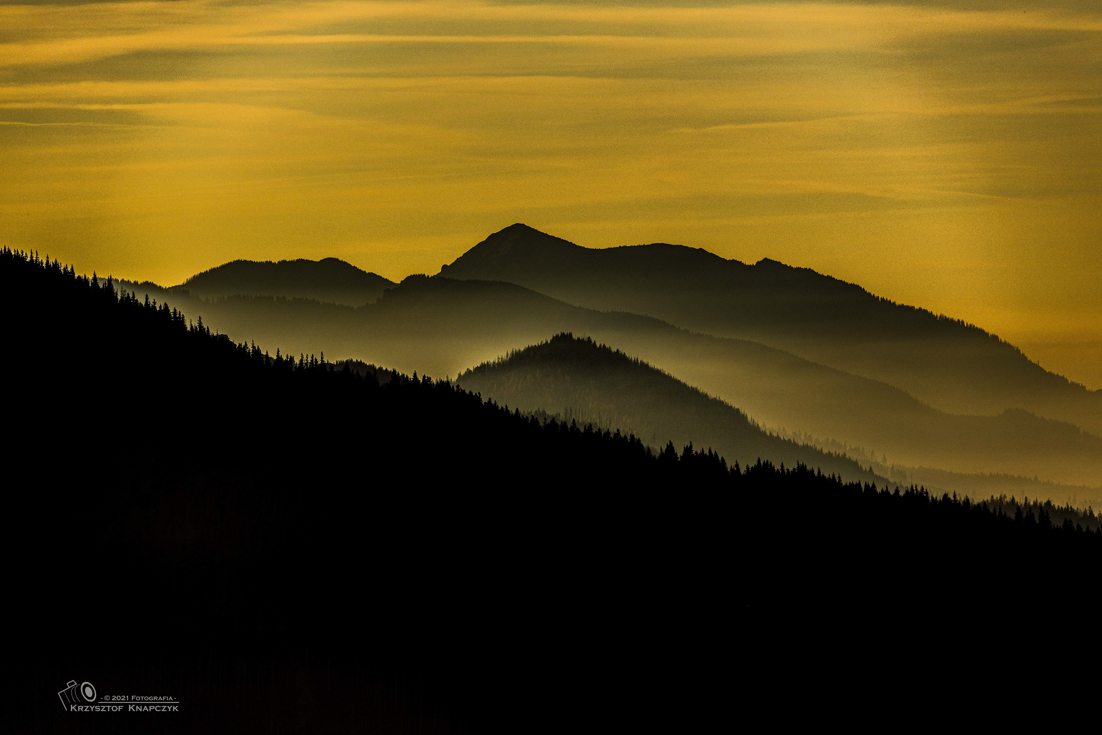 Widok z Wielkiego Kopieńca na Tatry Zachodnie