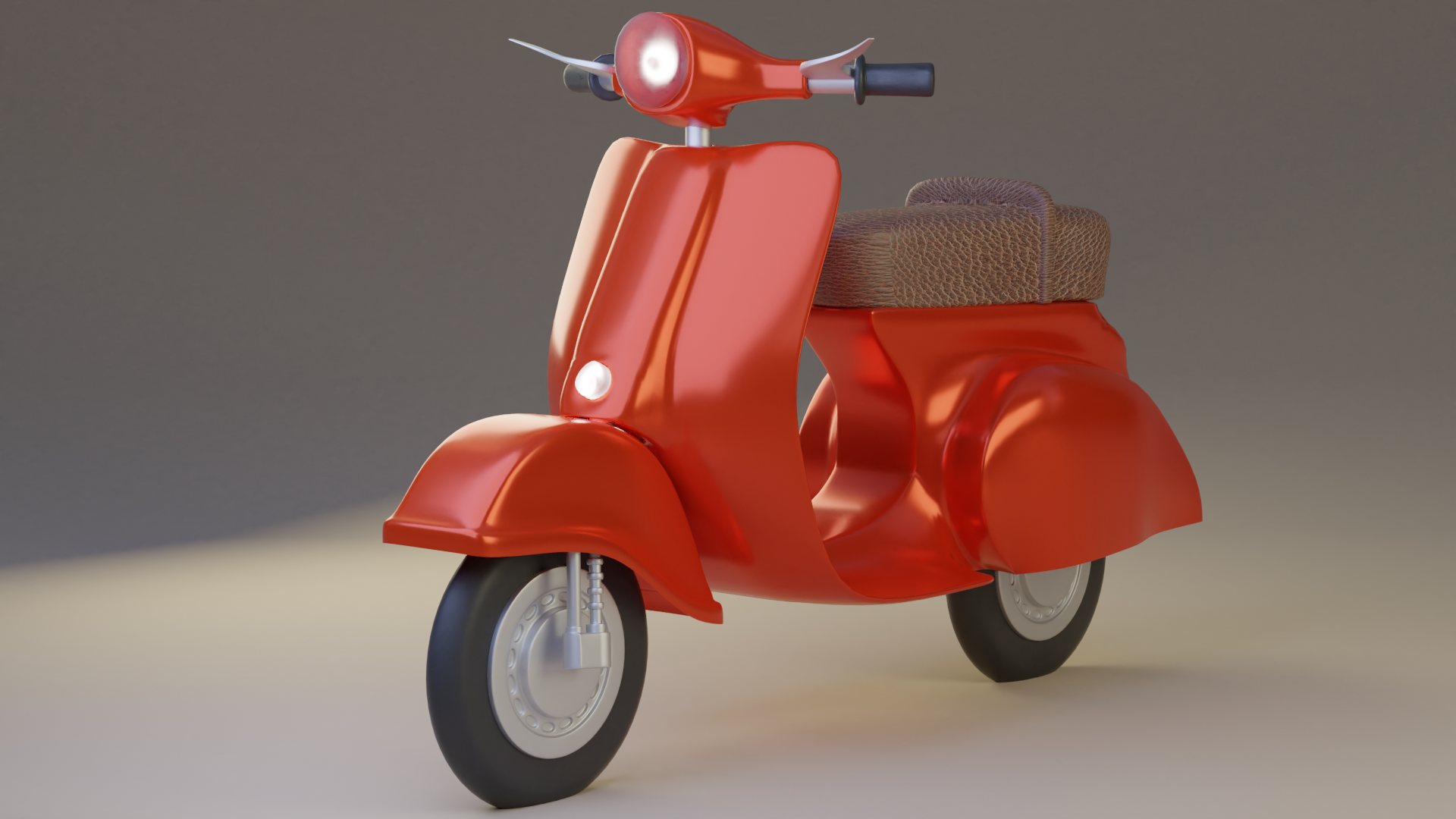 Vespa Modeling I made a Vespa using Blender to model and render.