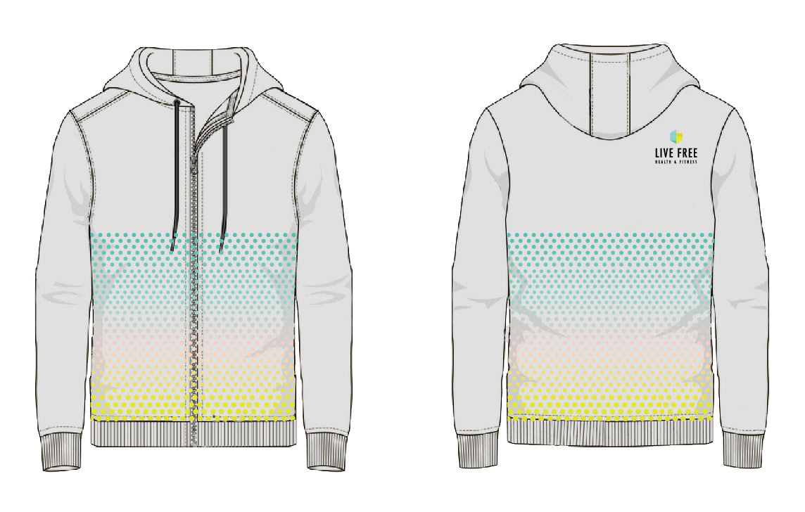 Hoodie Design - Live Free Health & Fitness