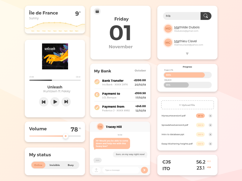 Light Mode | Widgets