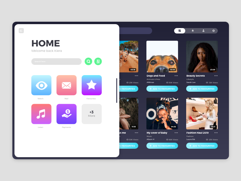Streaming Service UI