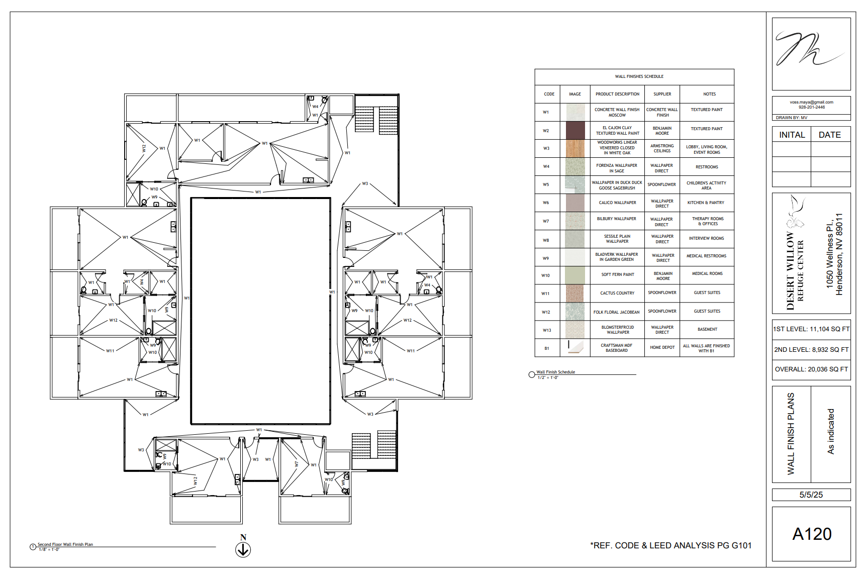 Wall Finish Plan