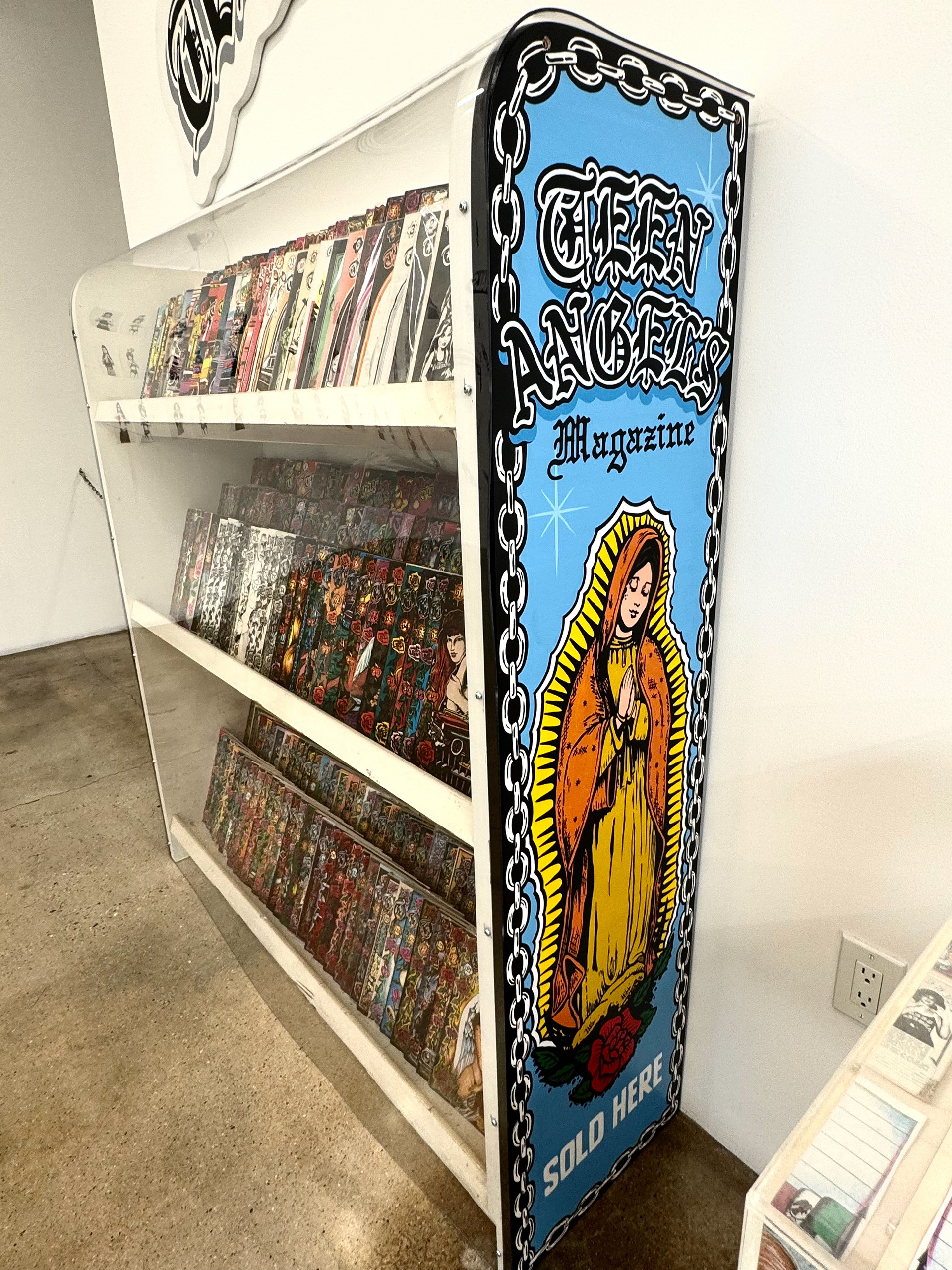 House Paint on Plywood for Beyond the Streets art gallery Teen Angel's exhibit