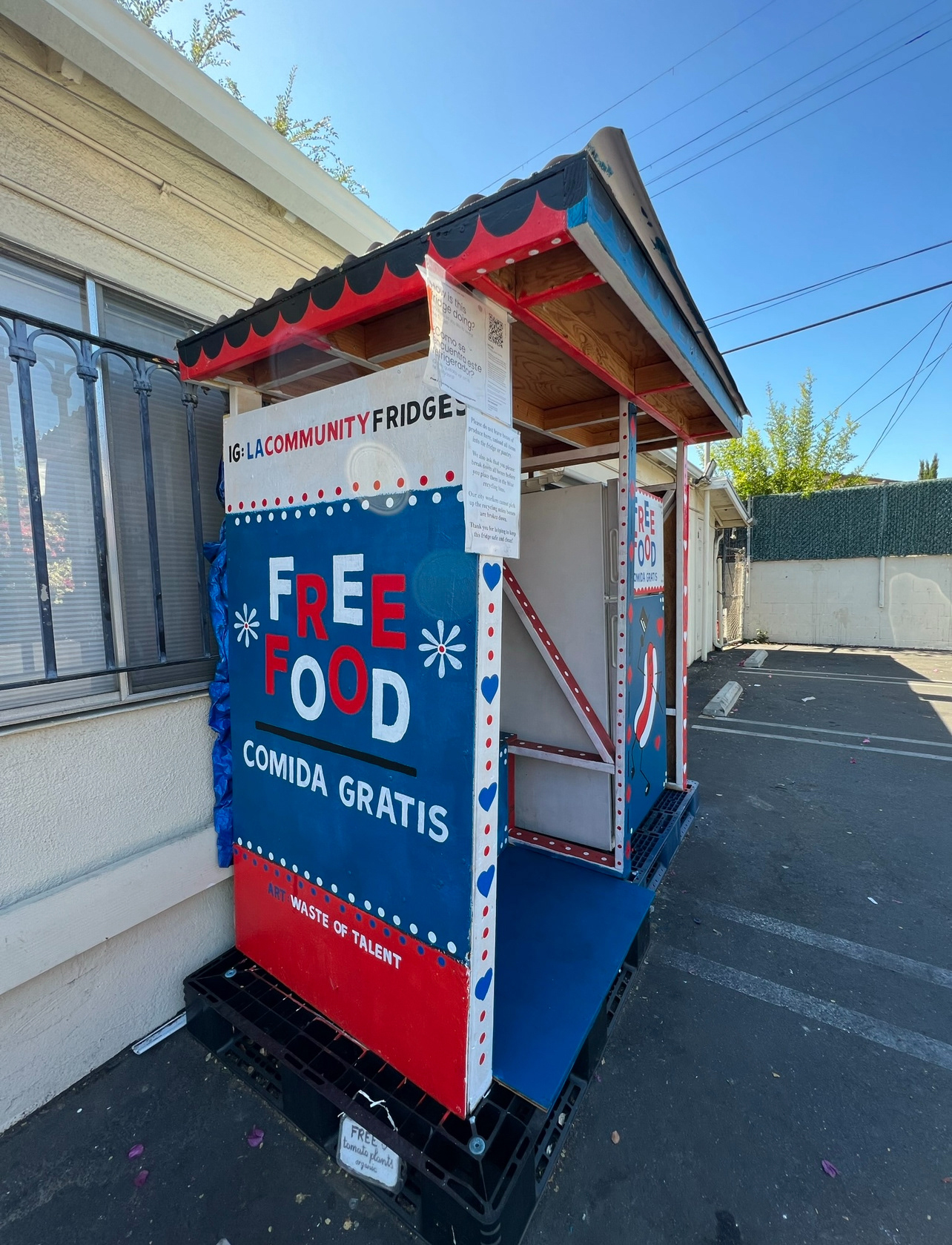Volunteer painting project for LA Community Fridge - Los Feliz
