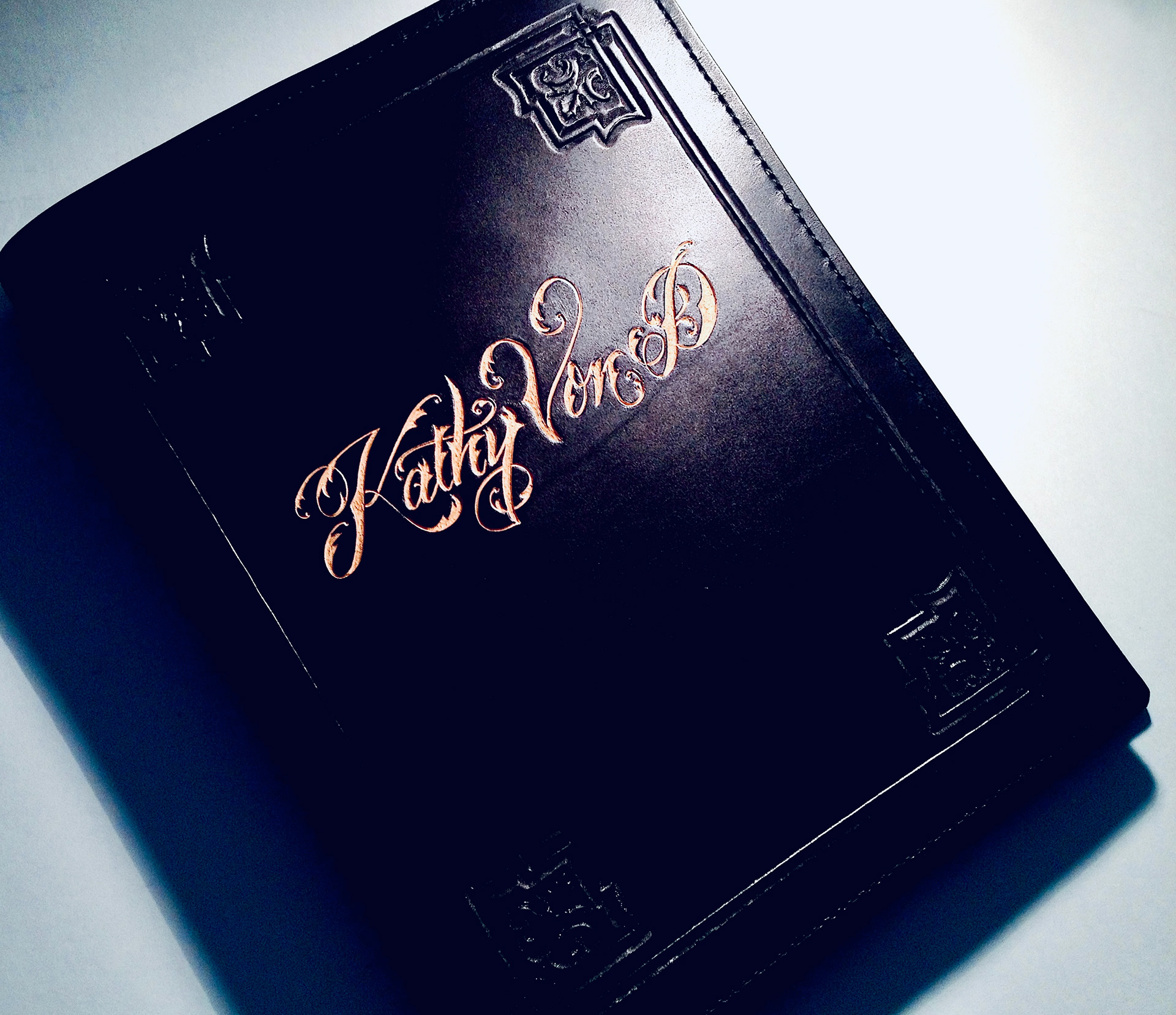 Carved Leather Tattoo Portfolio for Kat Von D