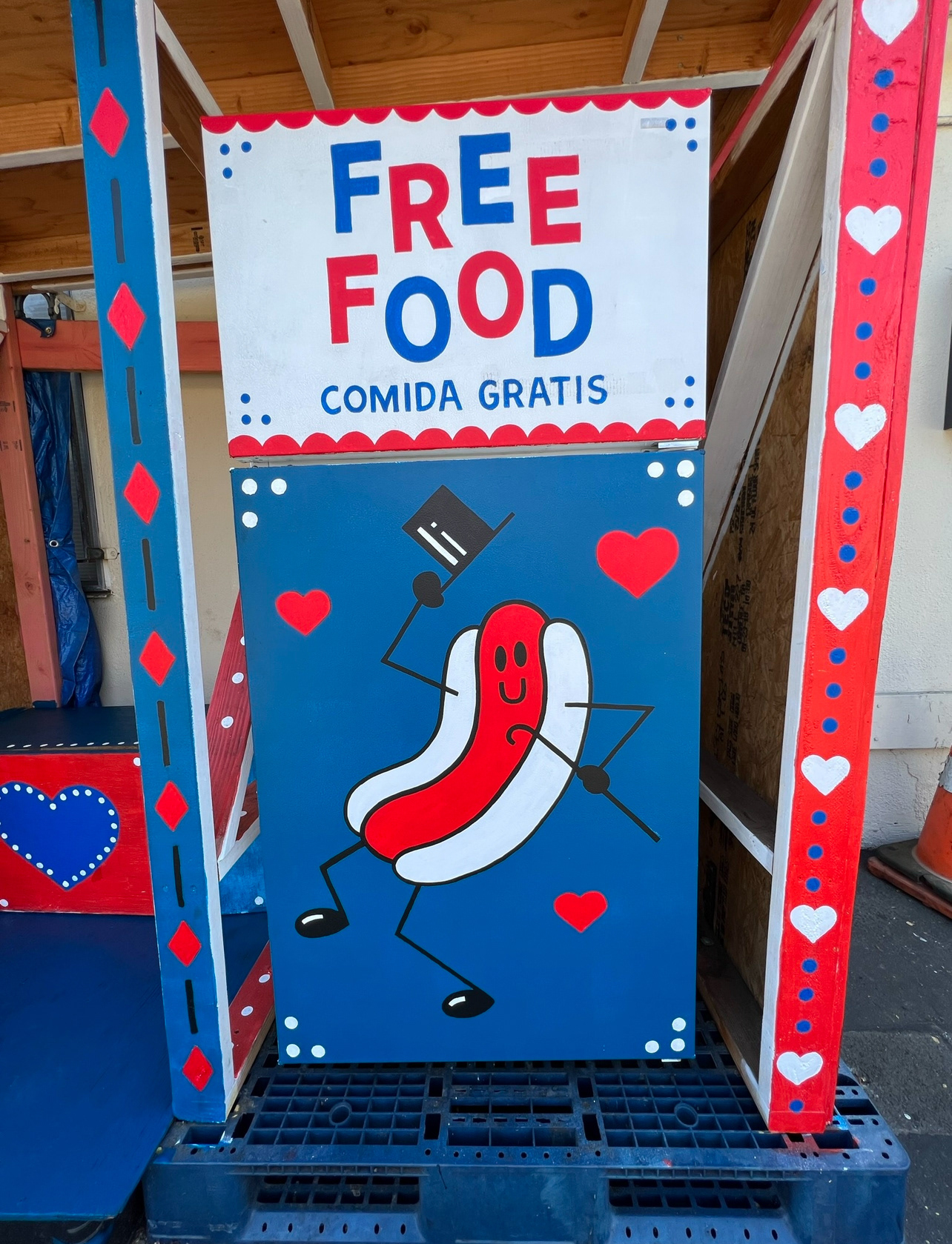 Volunteer painting project for LA Community Fridge - Los Feliz