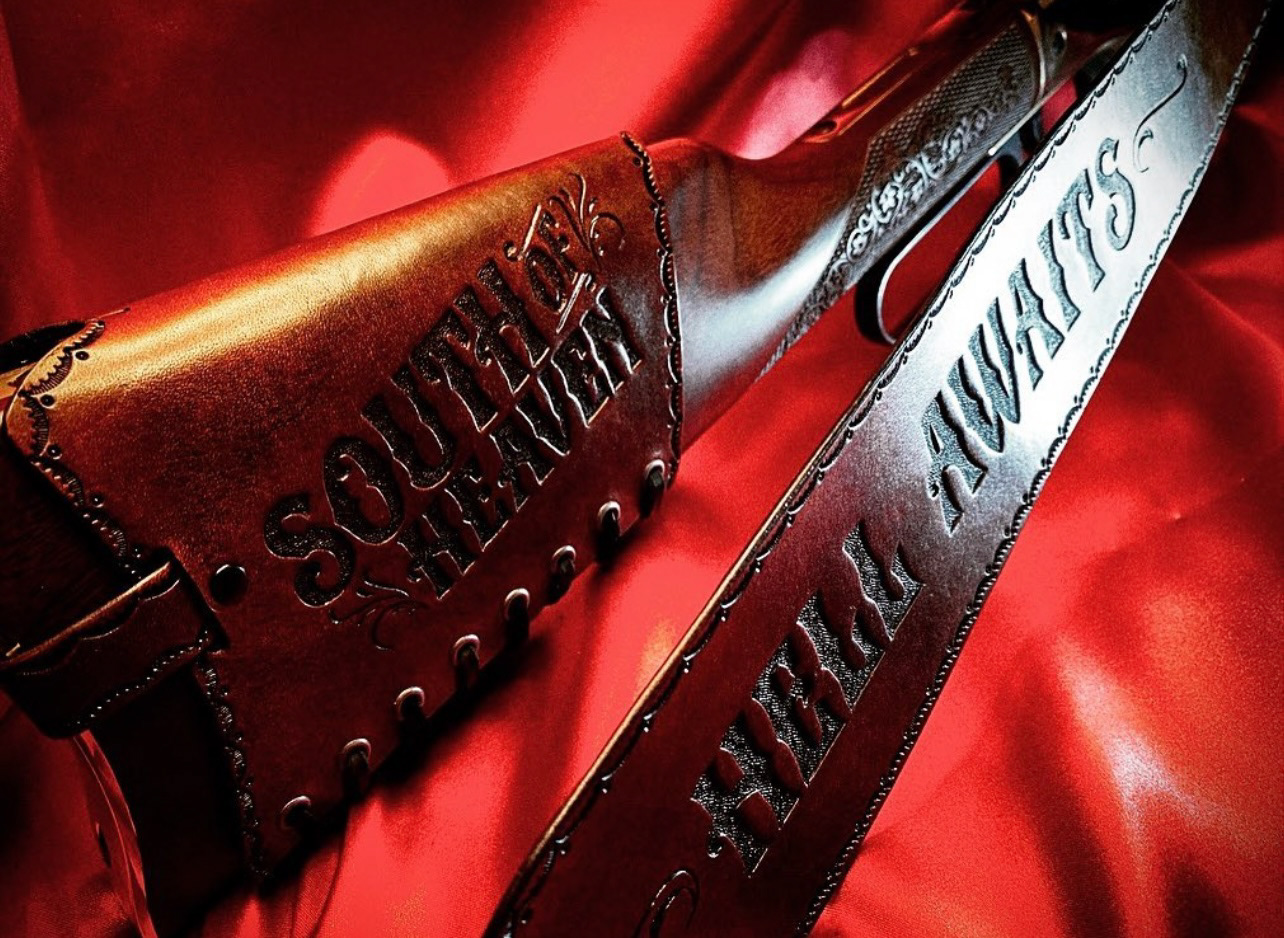 Carved Rifle Stock and Sling