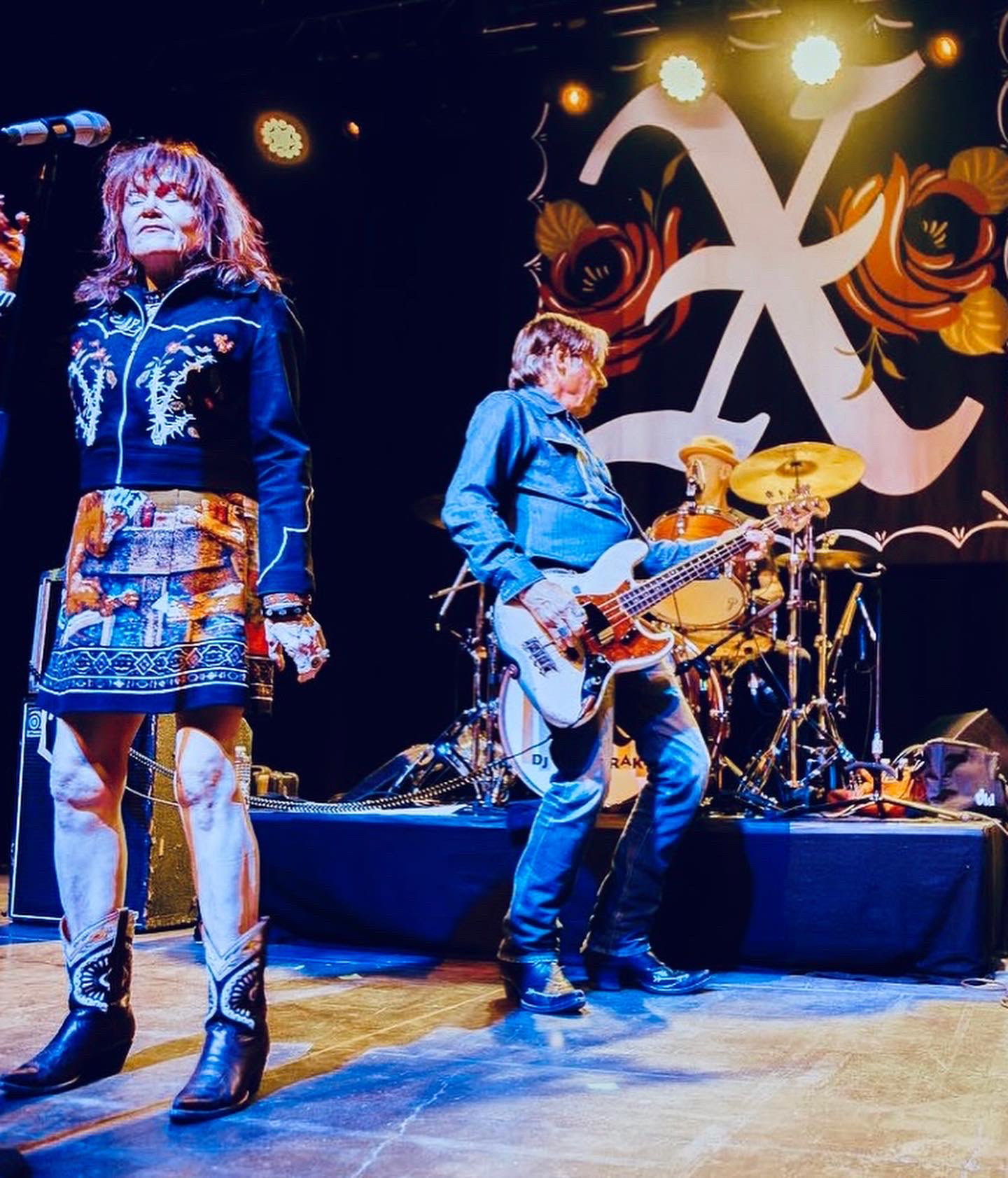 Banner for X the band for 2023 tour