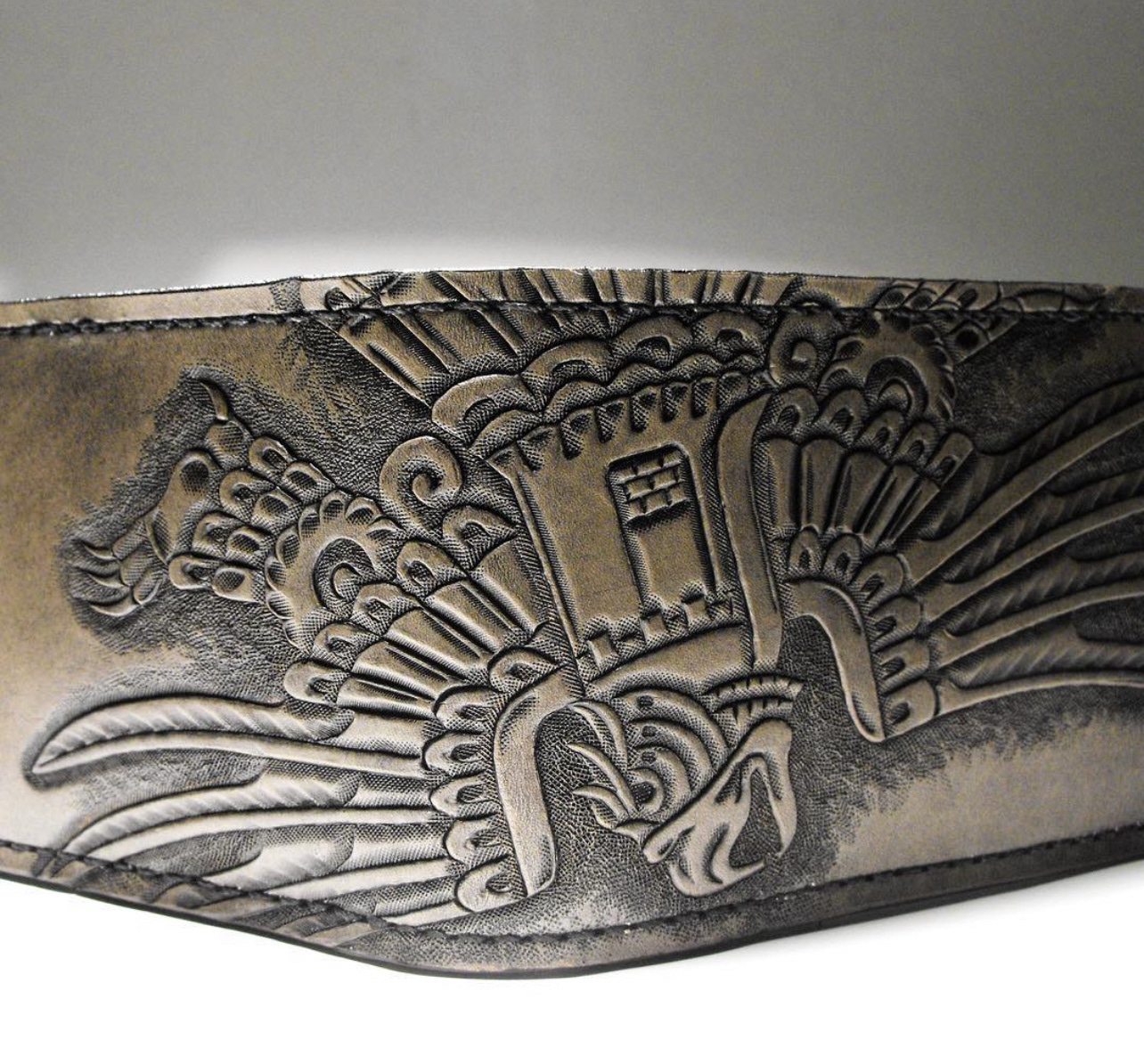 Carved Leather Wallet