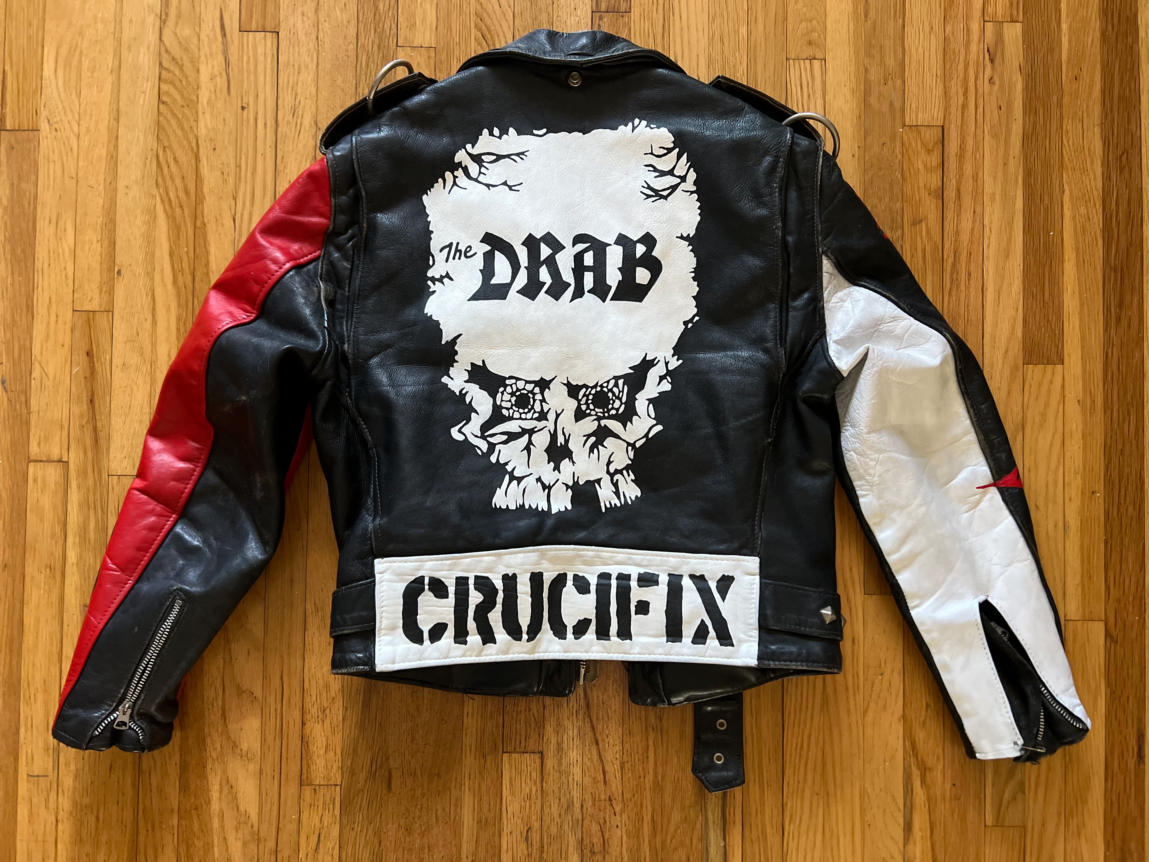 Hand Painted Custom Leather Jacket