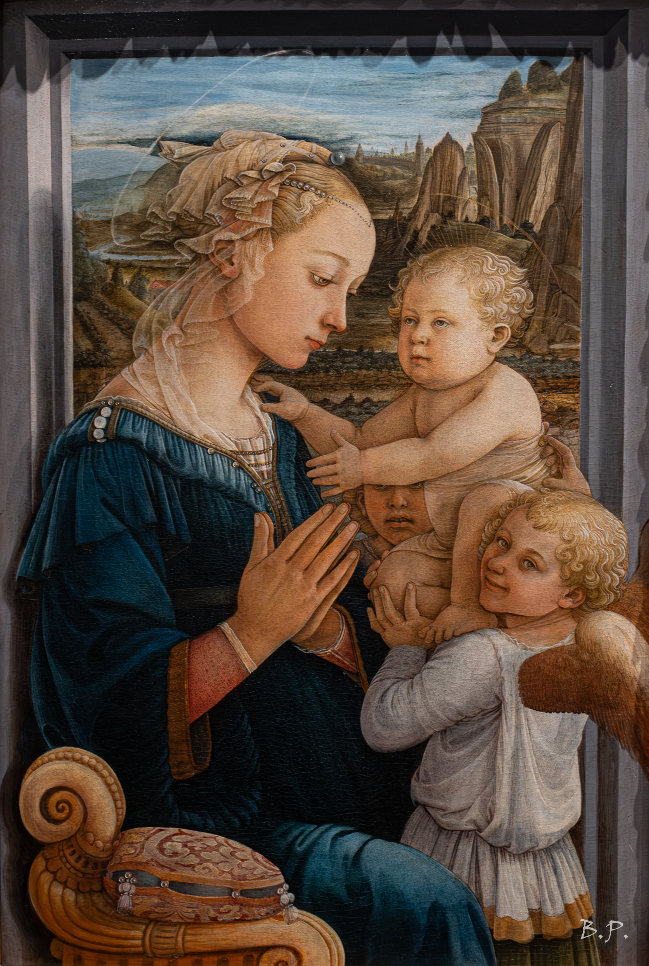 Vierge à l'enfant et 2 anges - Filippo Lippi vers 1465