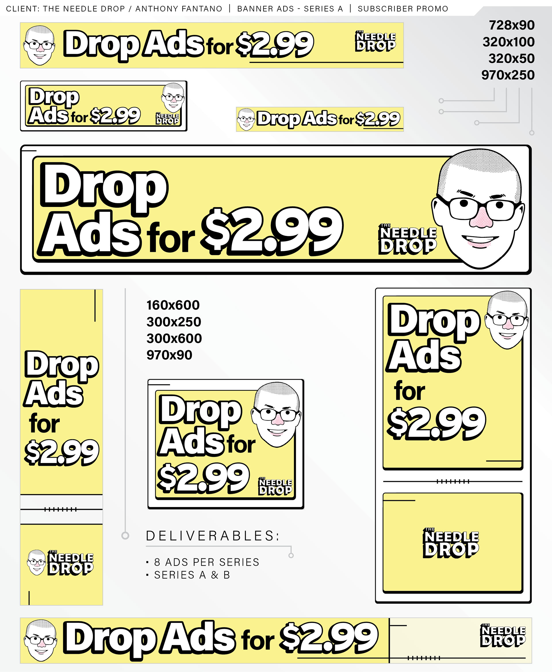 Anthony Fantano ad materials