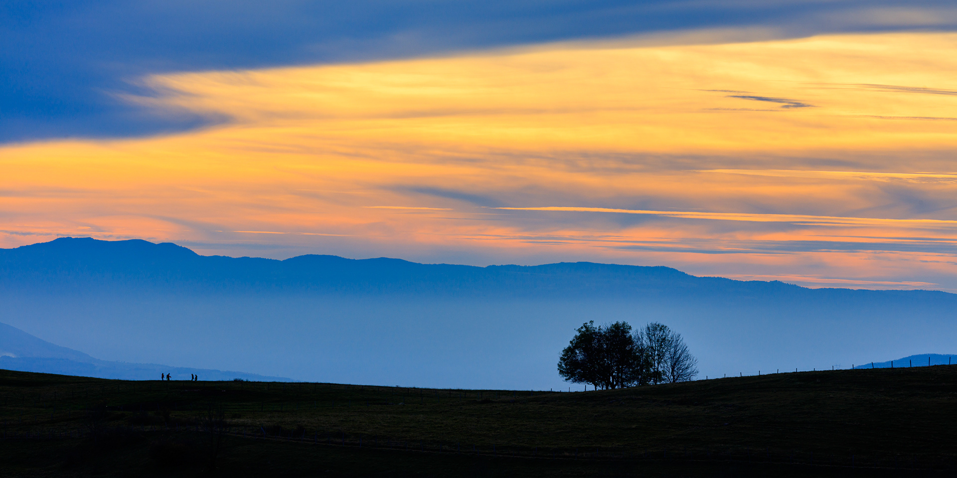 Sunset on the Mont Saleve, France ©Mike Gorsky