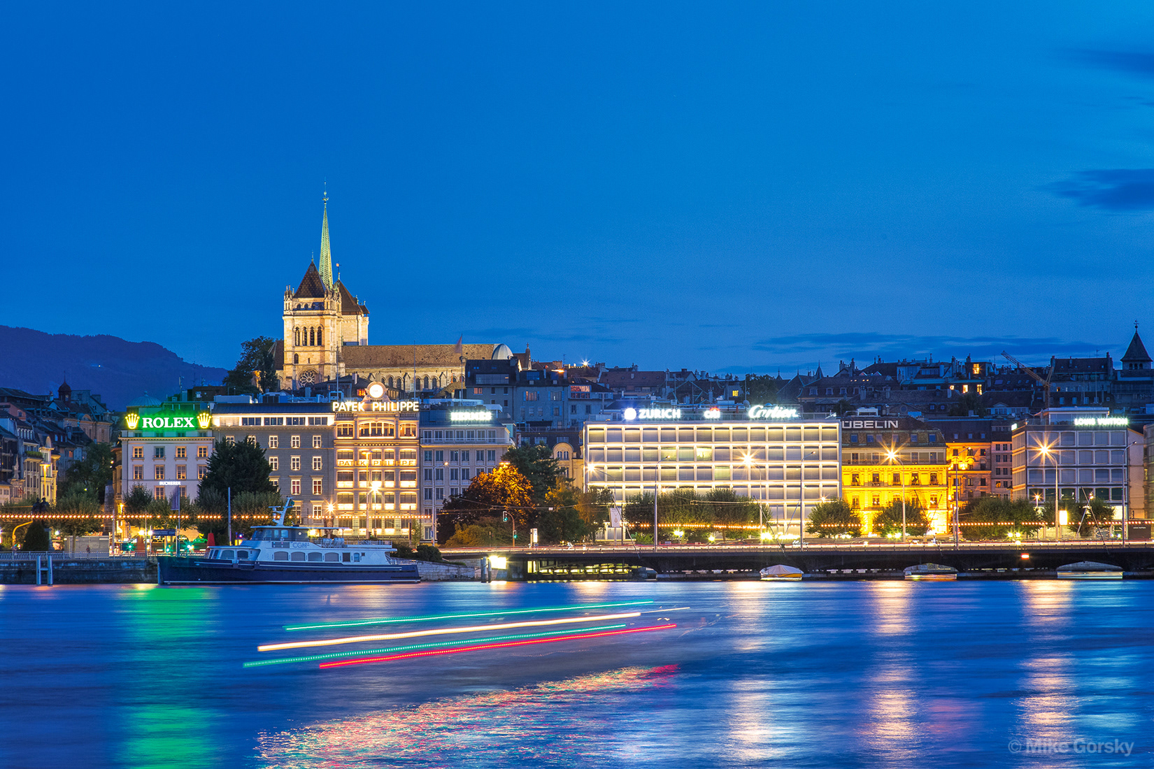 View of Geneva from the lake