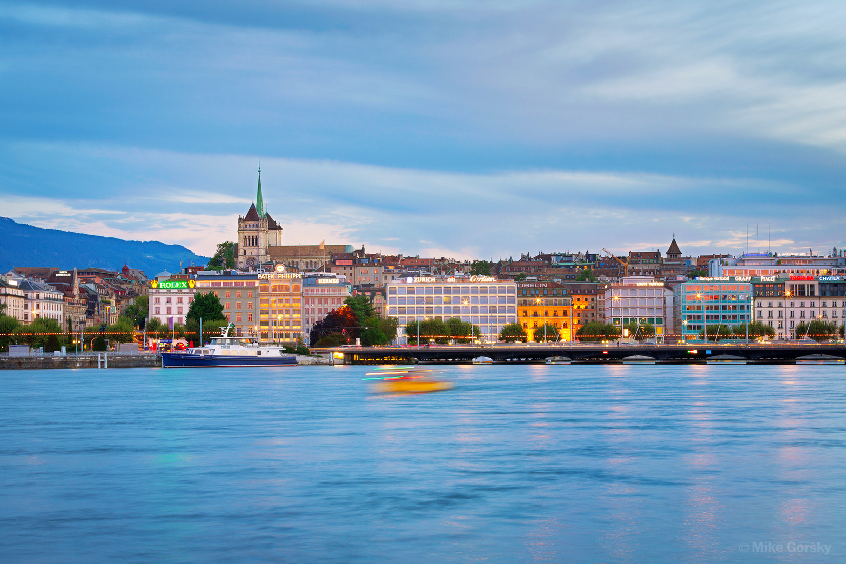 View of Geneva from the lake