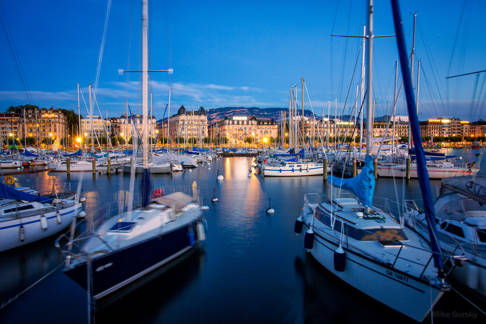 View of Geneva from the lake
