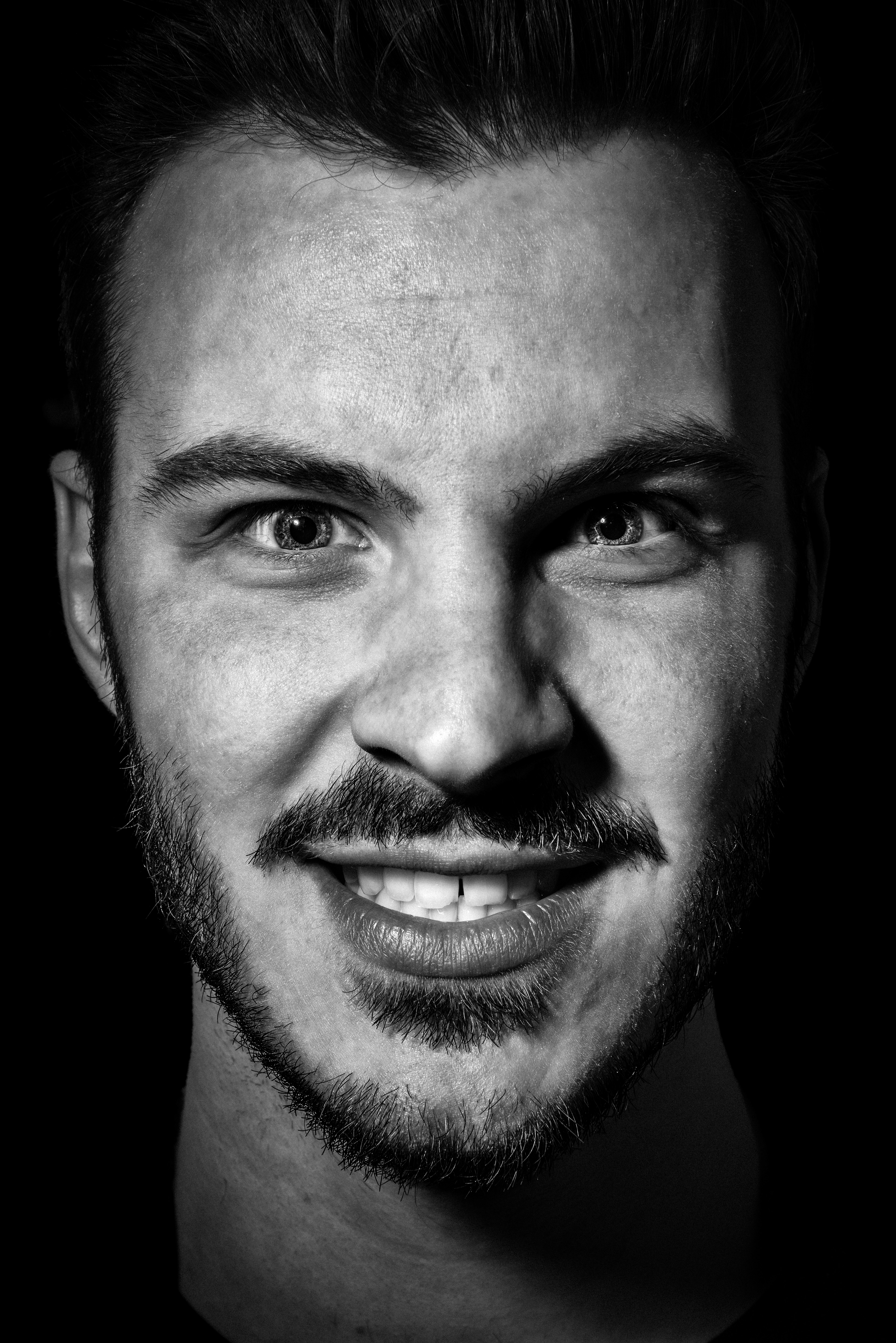 Steve Perchey portrait noir et blanc
