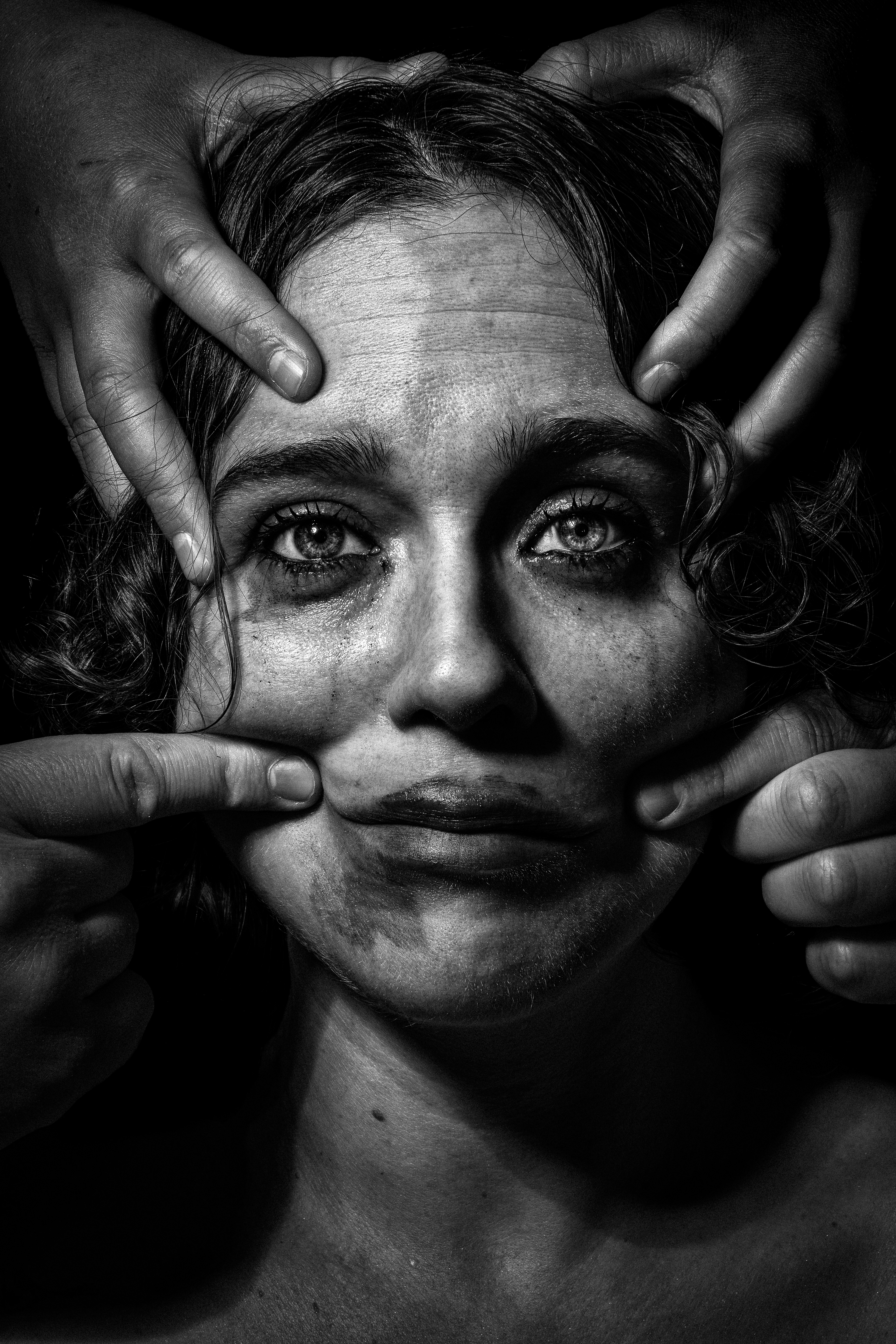 Steve Perchey portrait noir et blanc violence conjugale