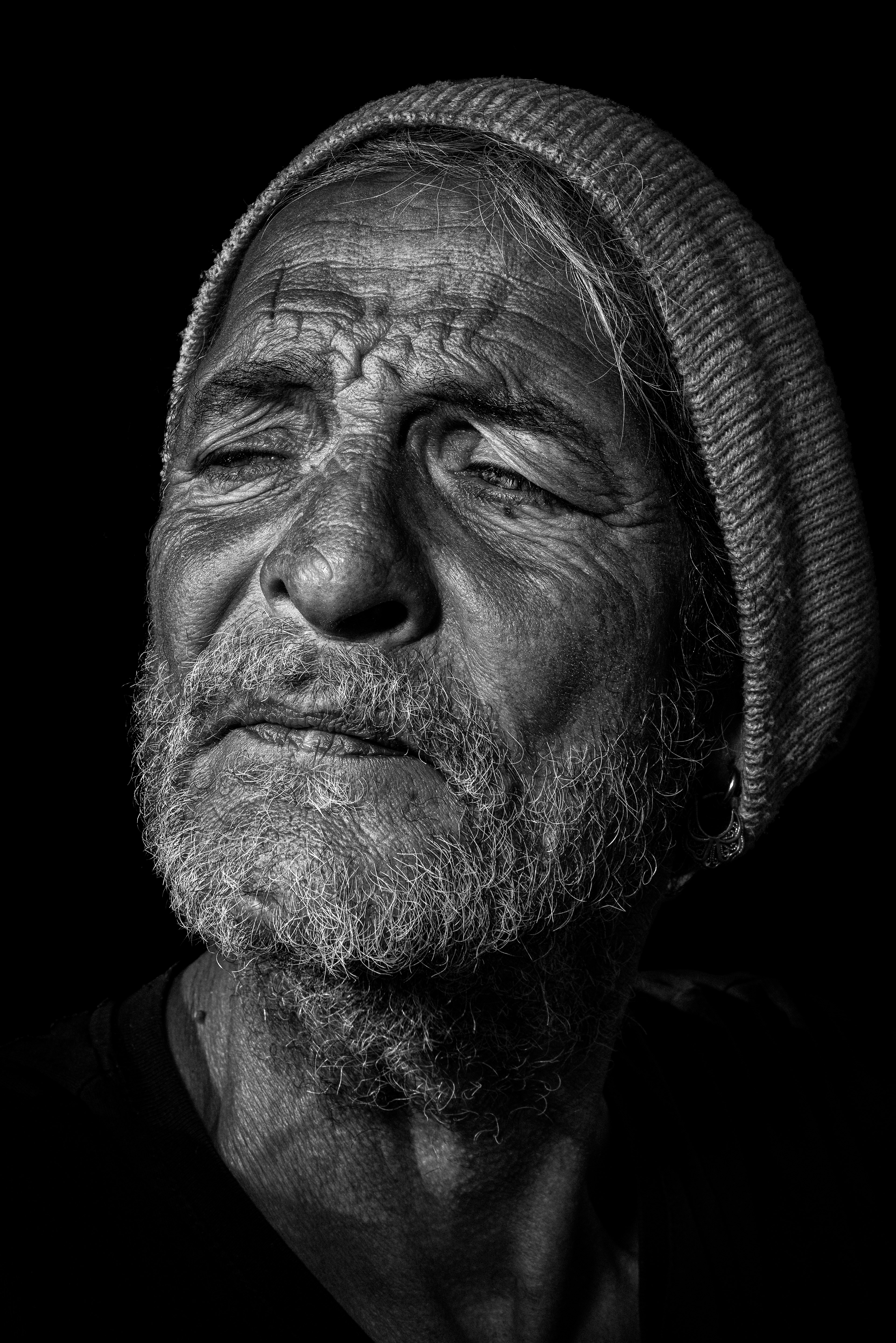 Steve Perchey portrait noir et blanc