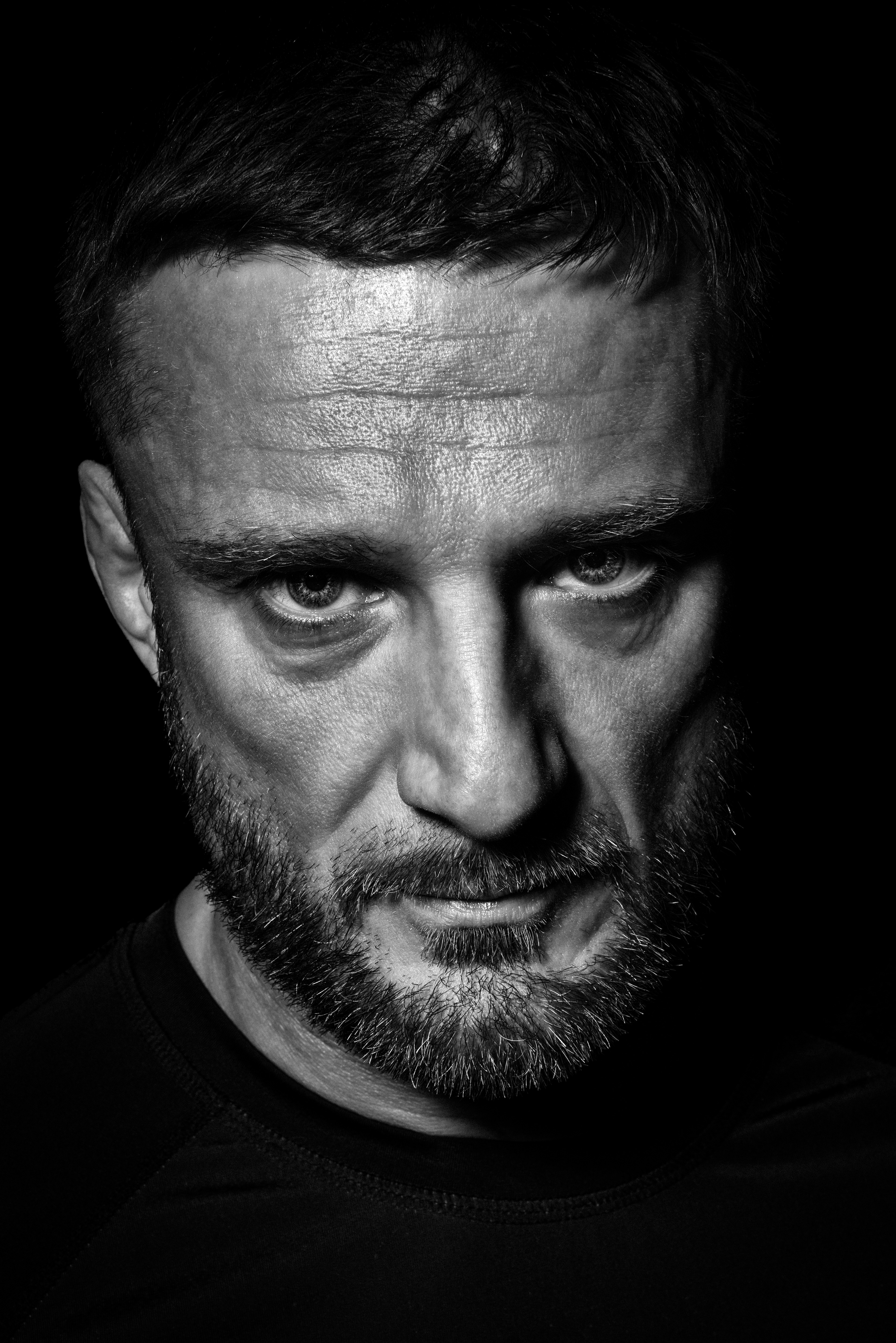 Steve Perchey portrait noir et blanc