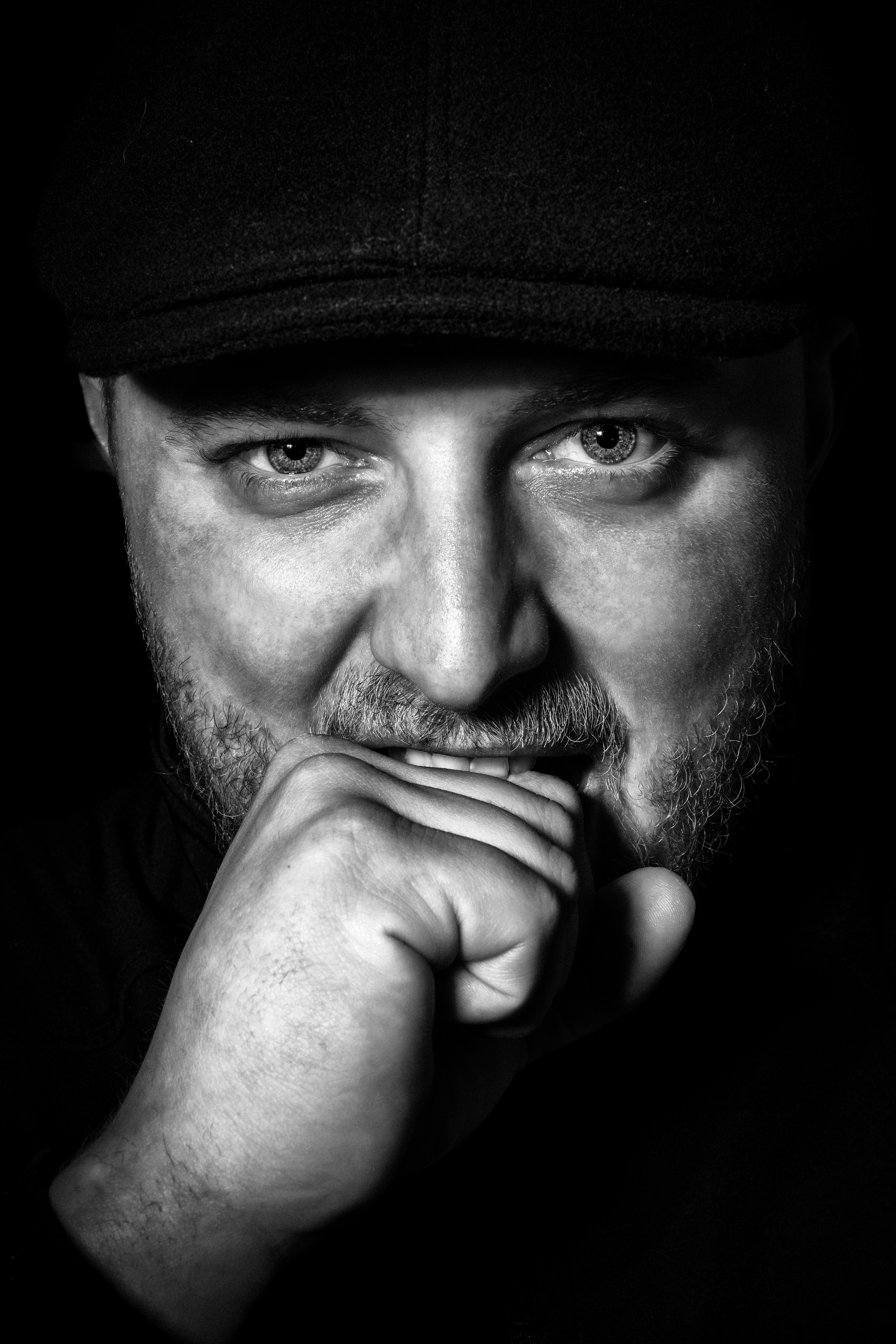Steve Perchey portrait noir et blanc