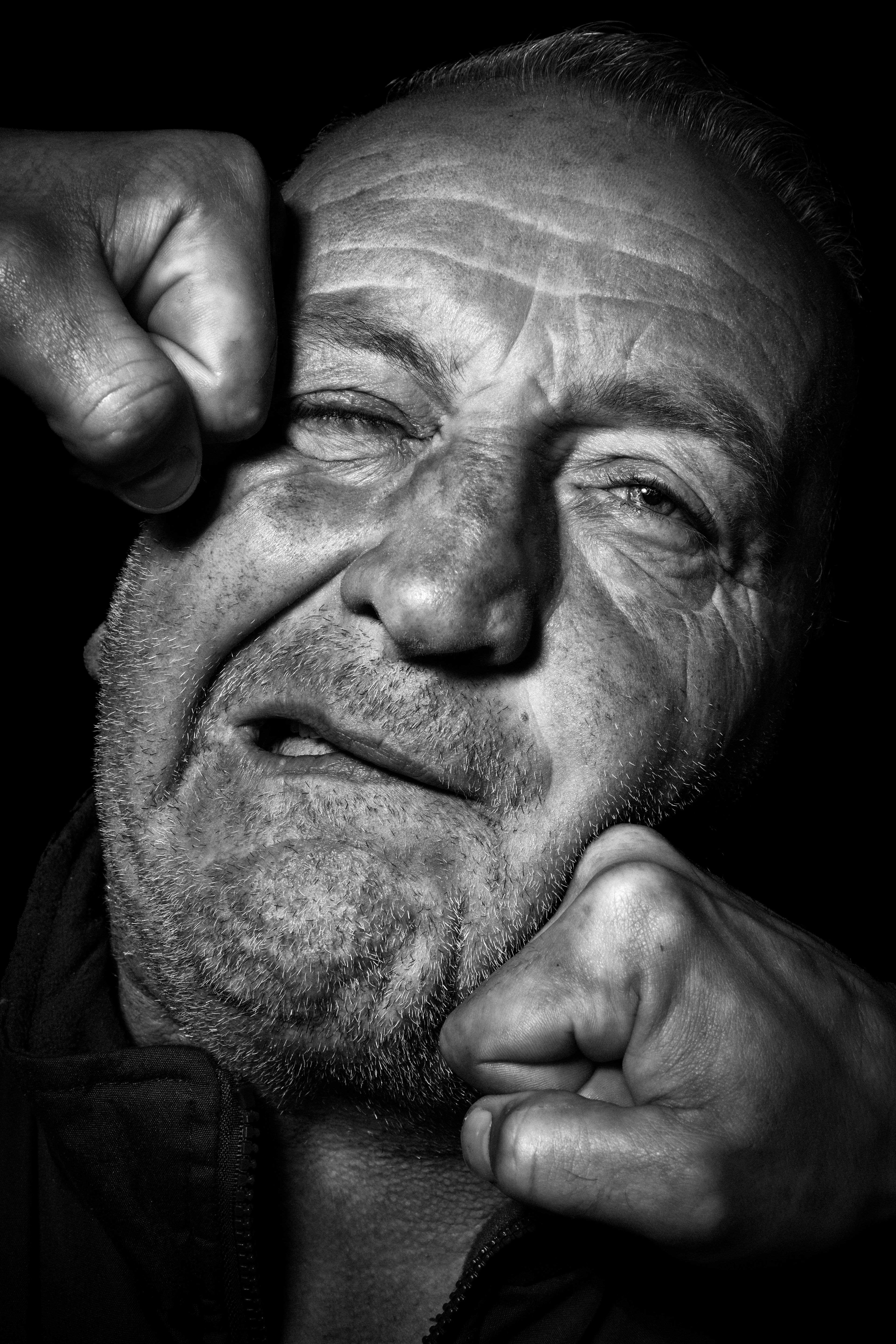 Steve Perchey portrait noir et blanc