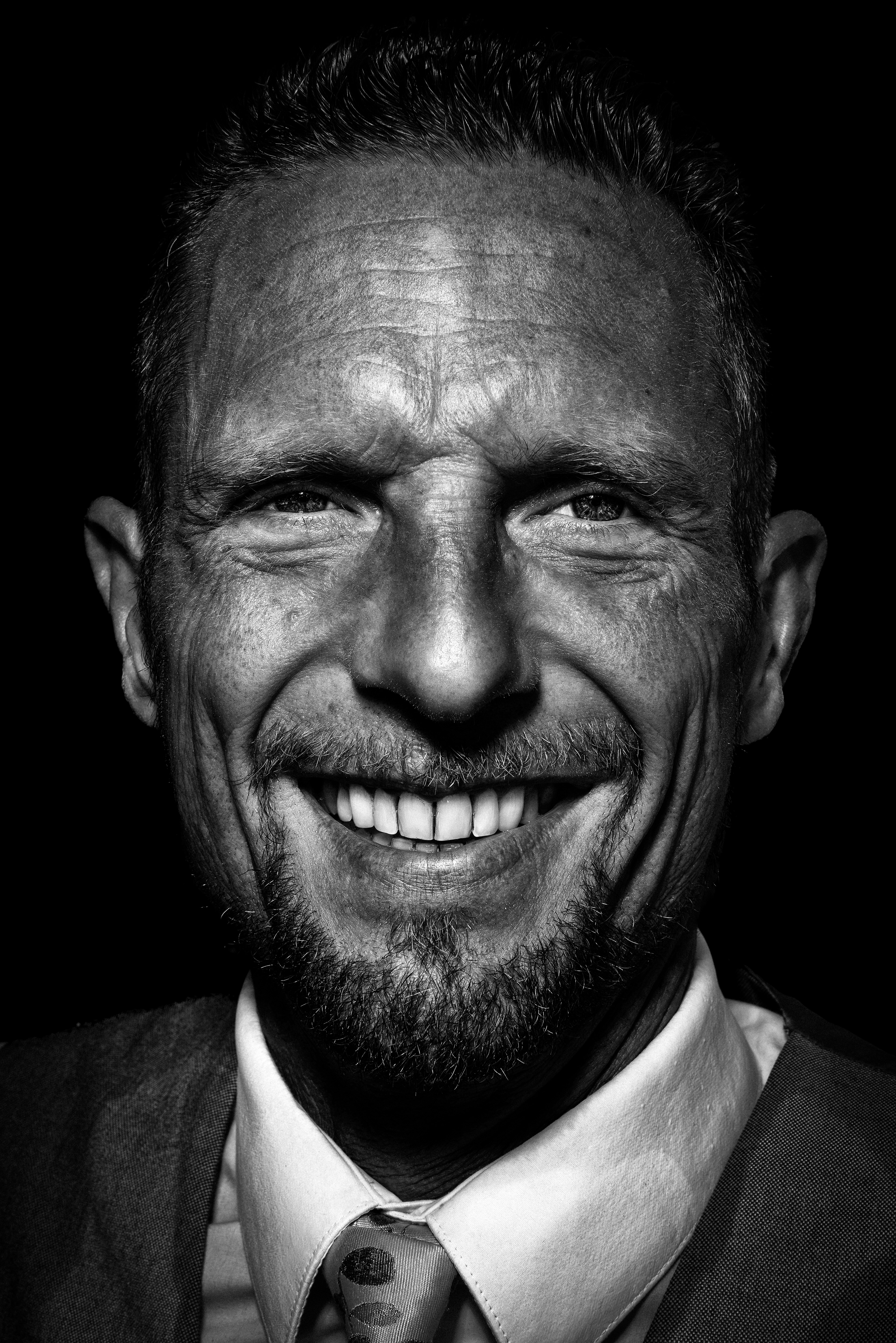 Steve Perchey portrait noir et blanc