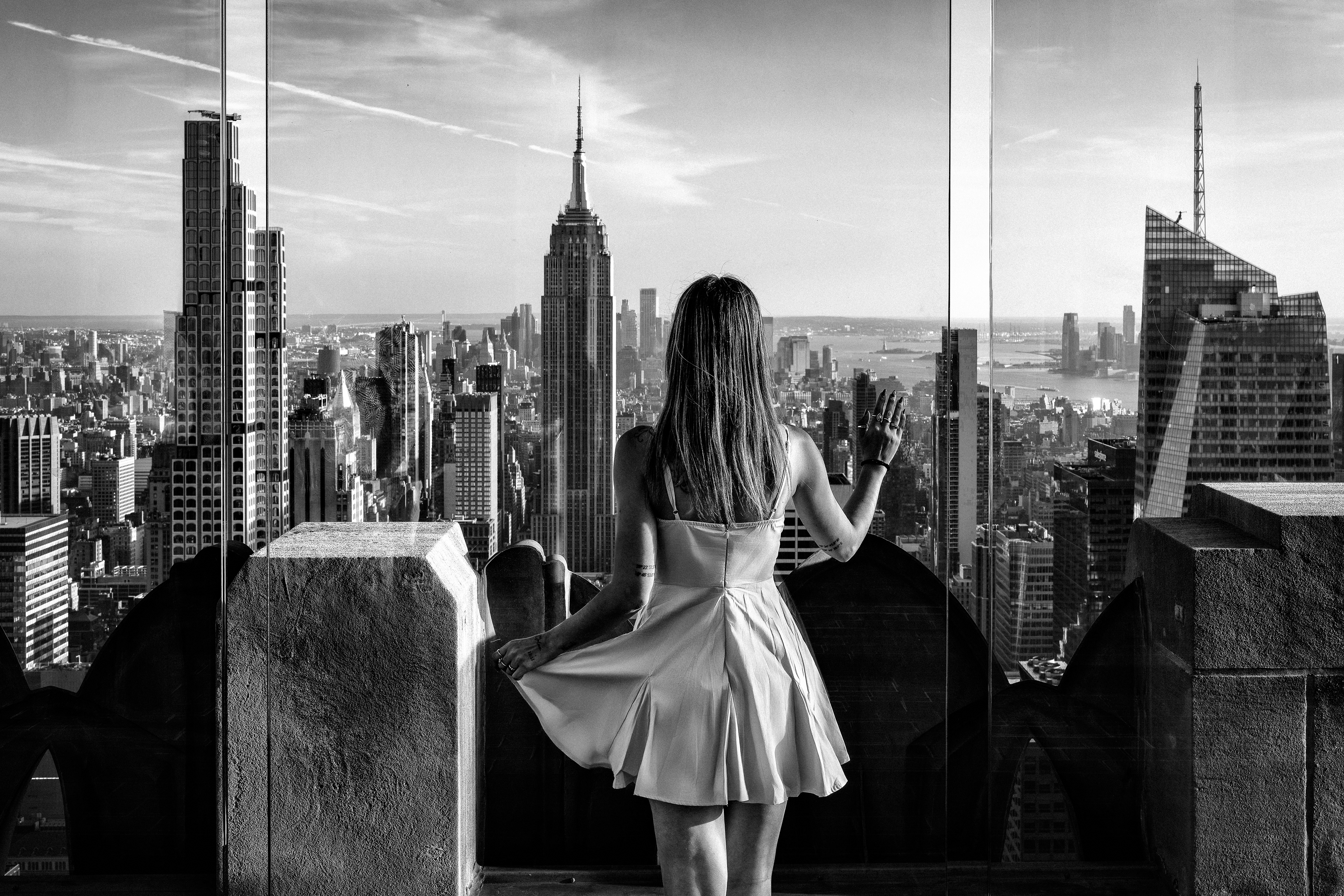 Face à New York. Face au rêve.