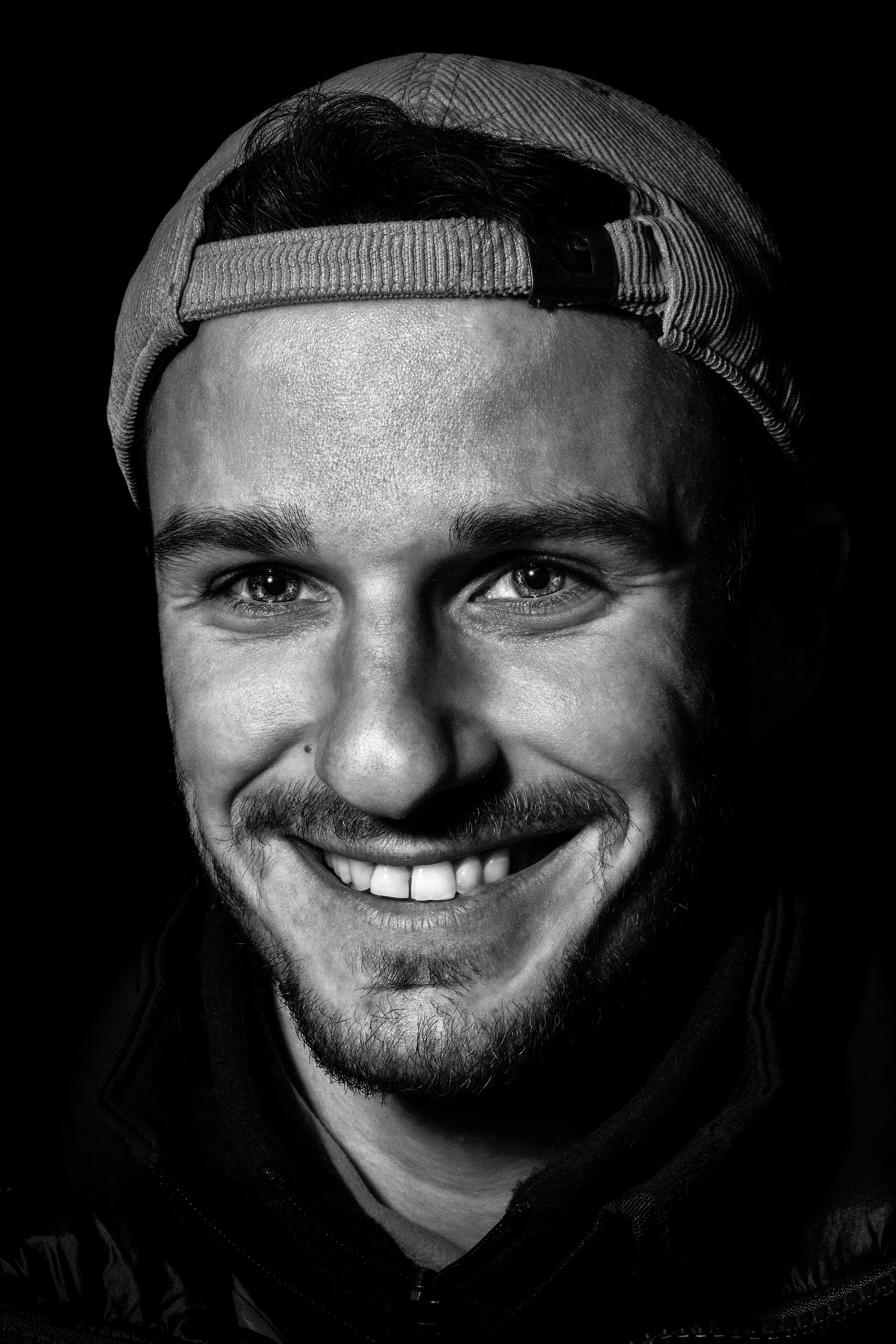 Steve Perchey portrait noir et blanc