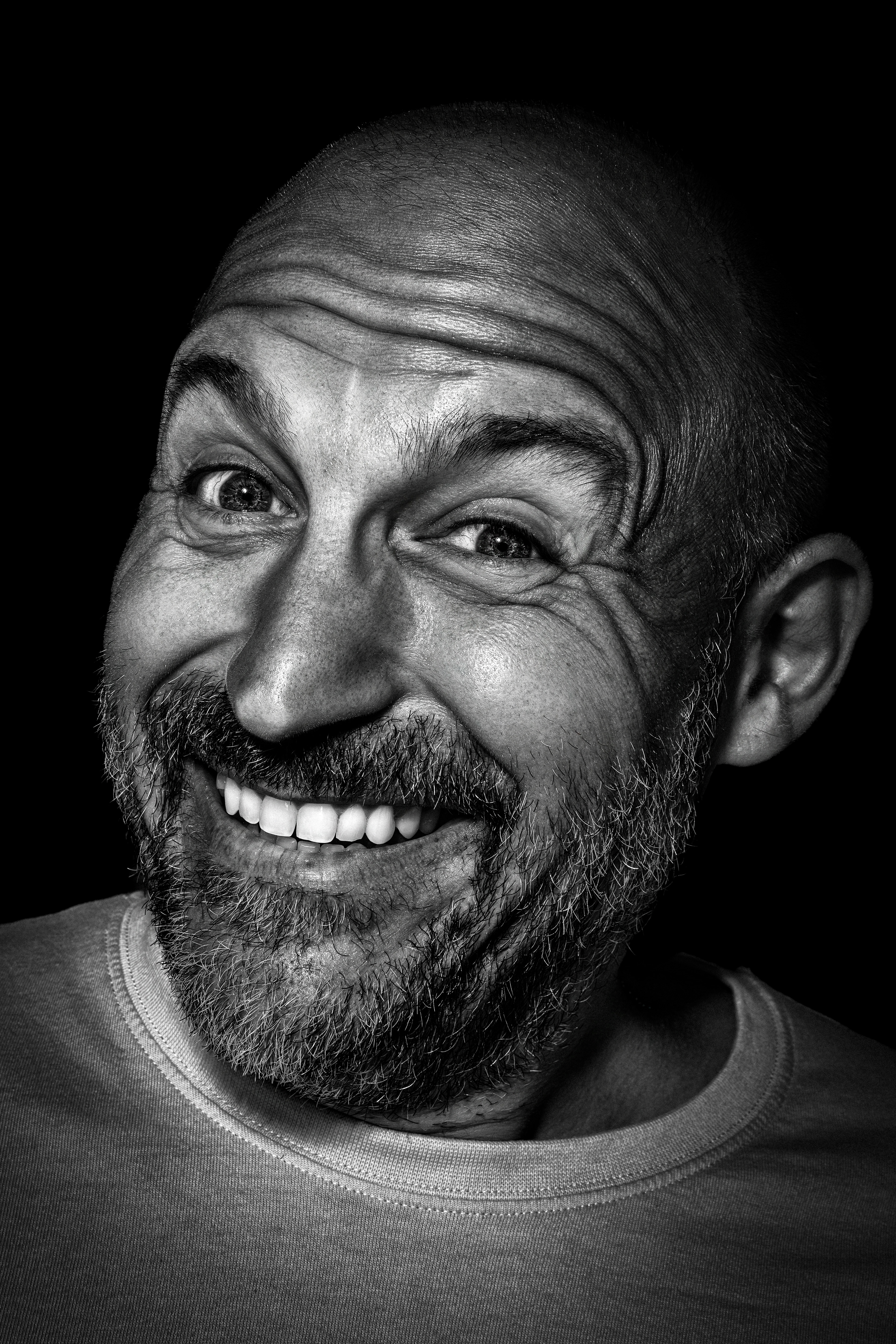 Steve Perchey portrait noir et blanc