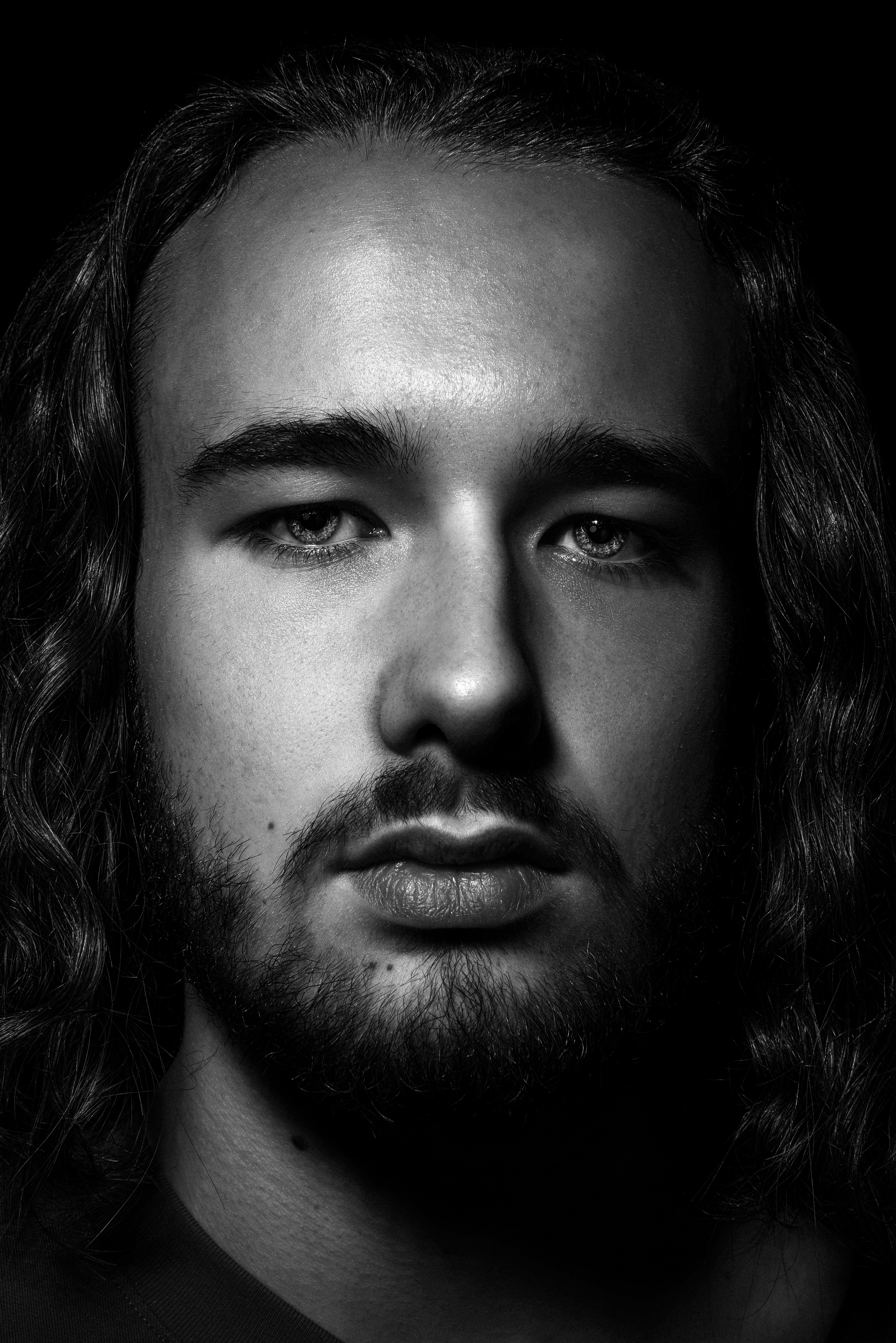 Steve Perchey portrait noir et blanc