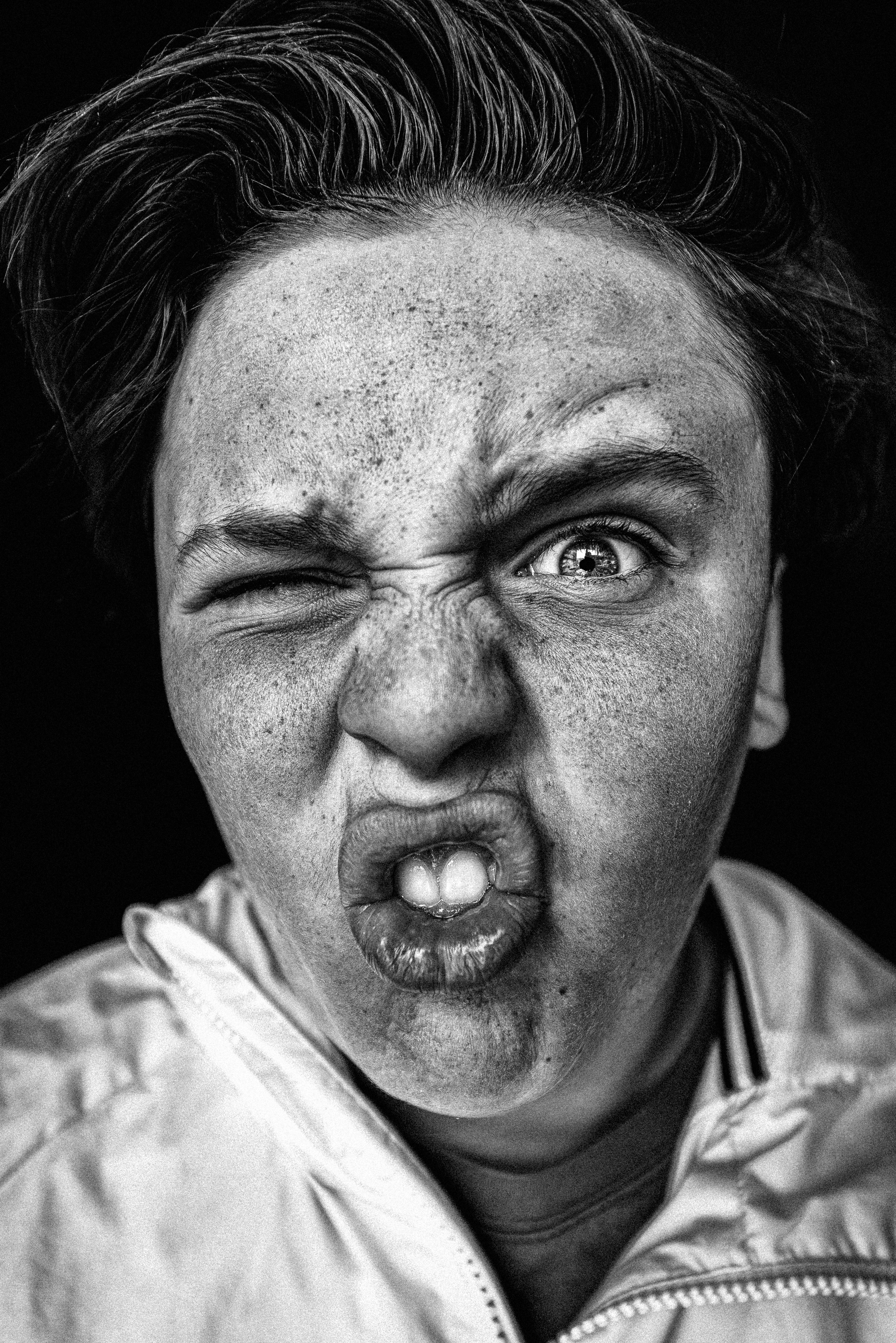 Steve Perchey portrait noir et blanc