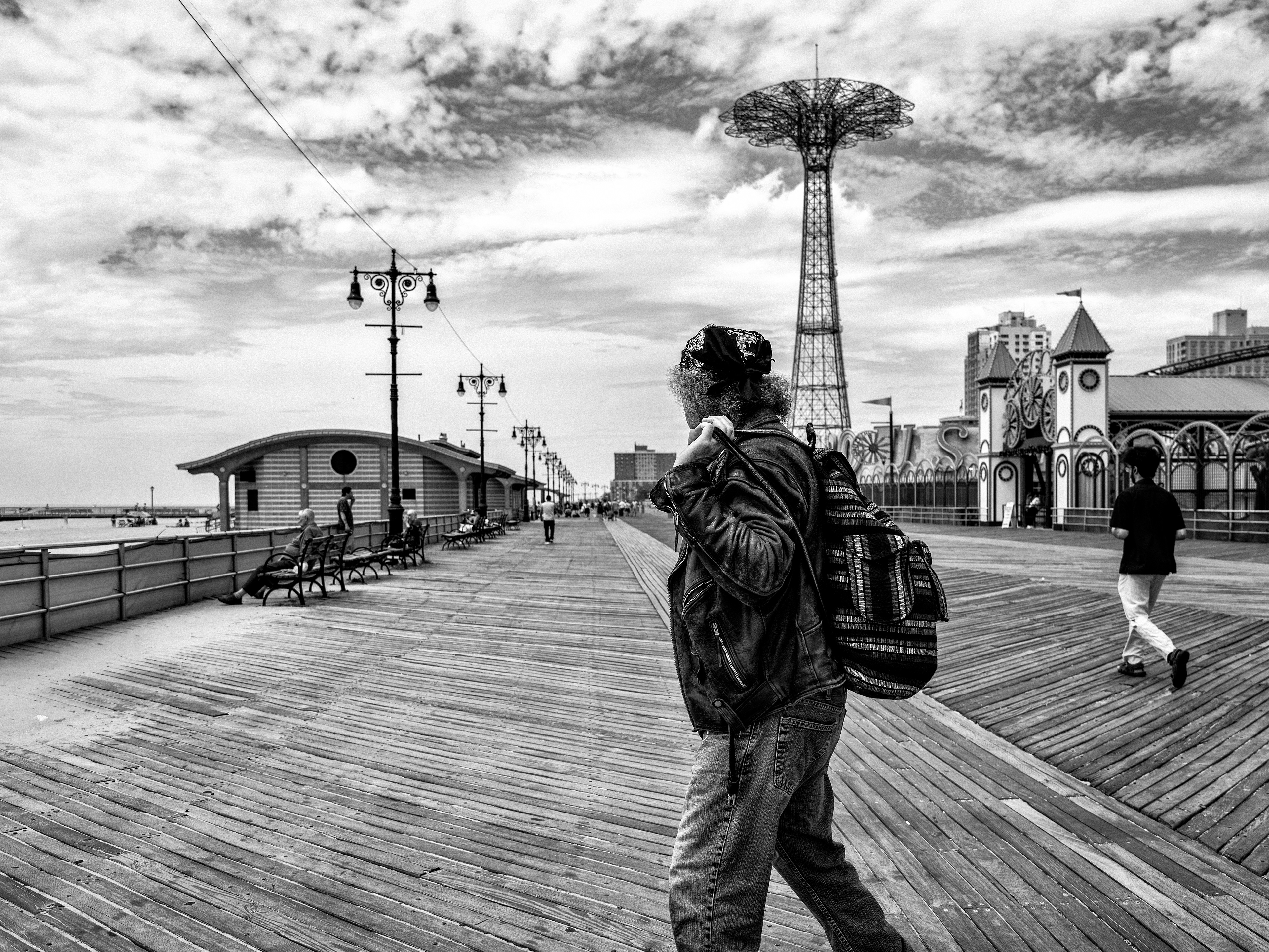 Walking Toward the Horizon — Coney Island, Brooklyn