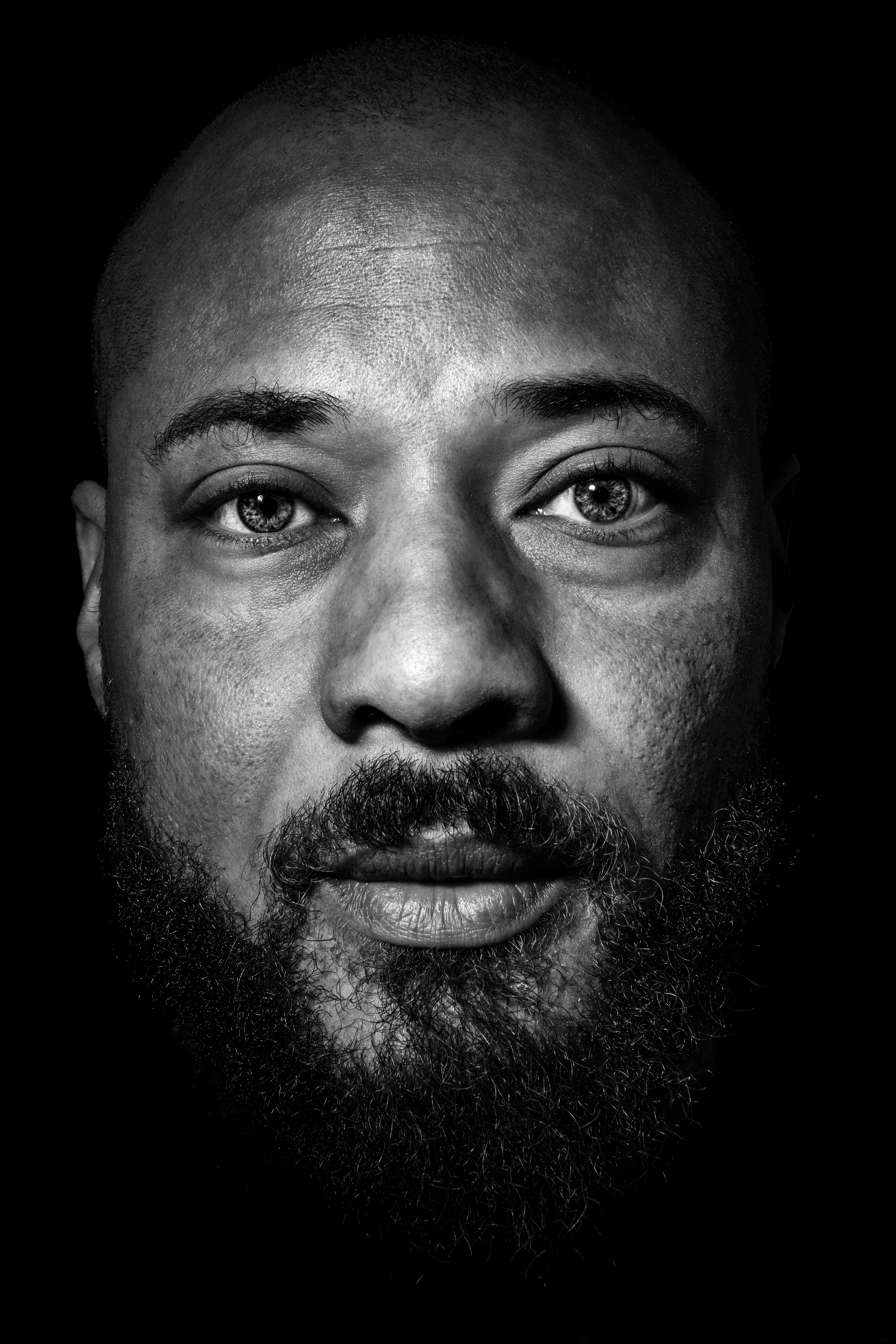 Steve Perchey portrait noir et blanc