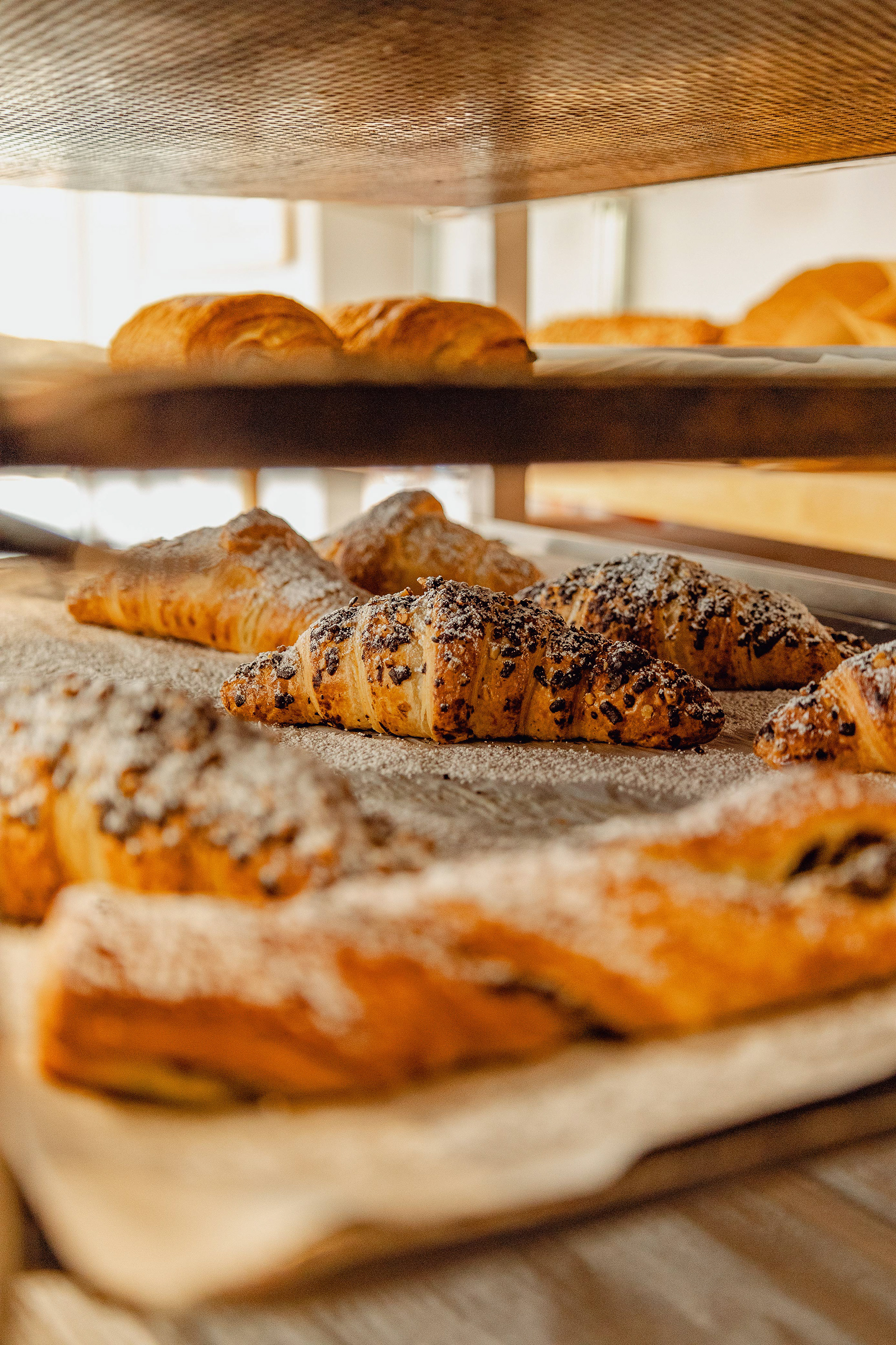 tray full of freshly baked pastries