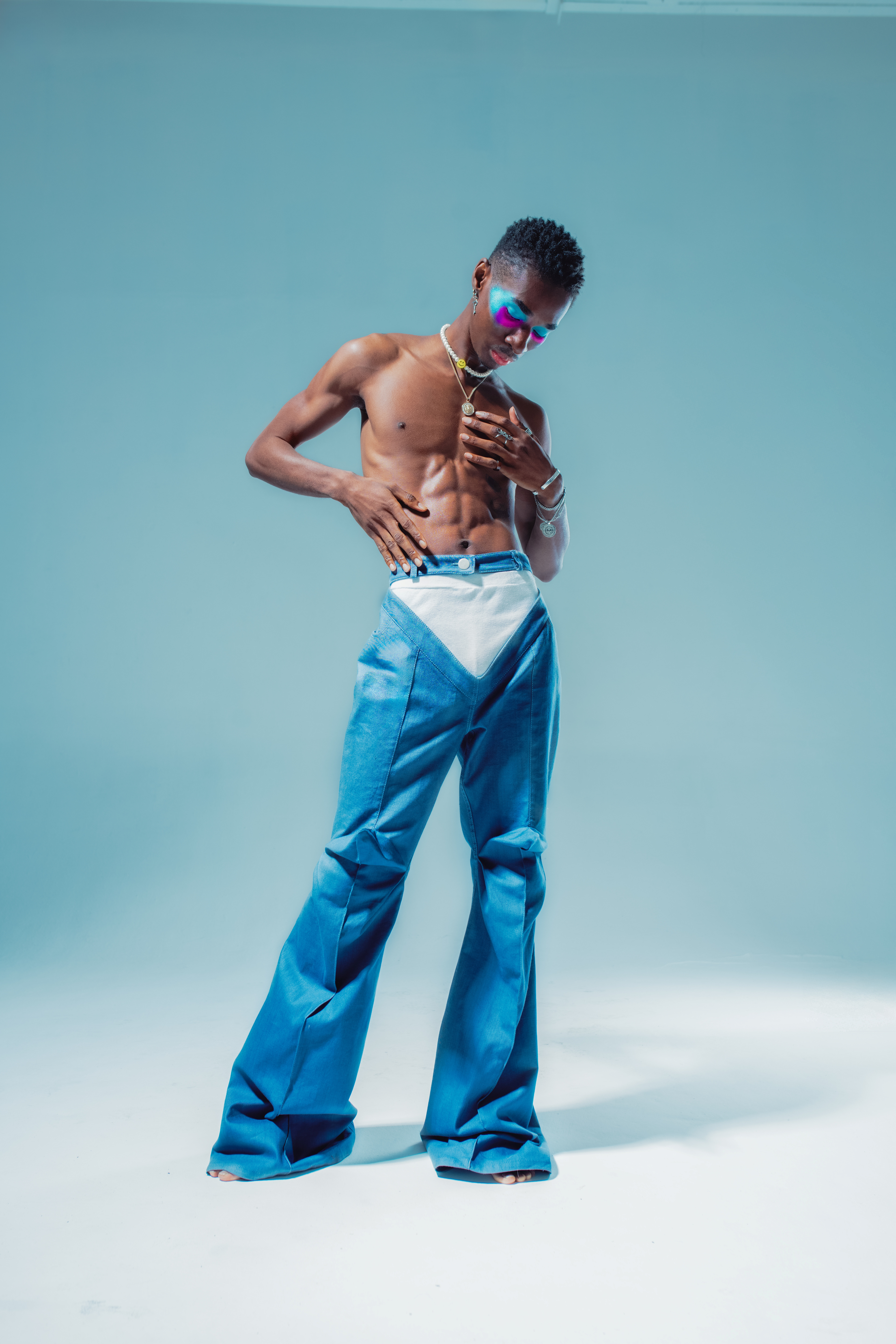 shot advertising a body.