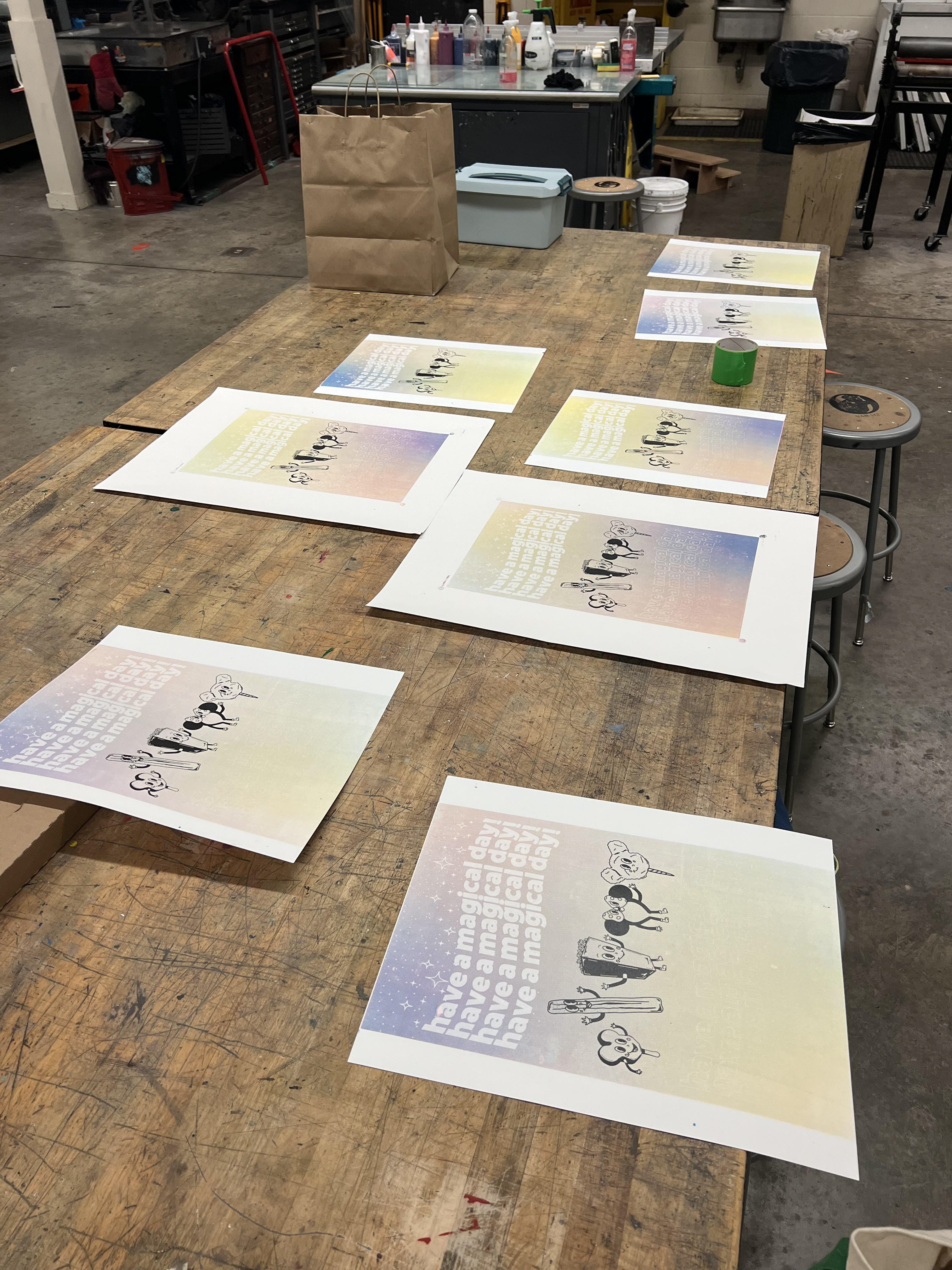 All Prints Drying