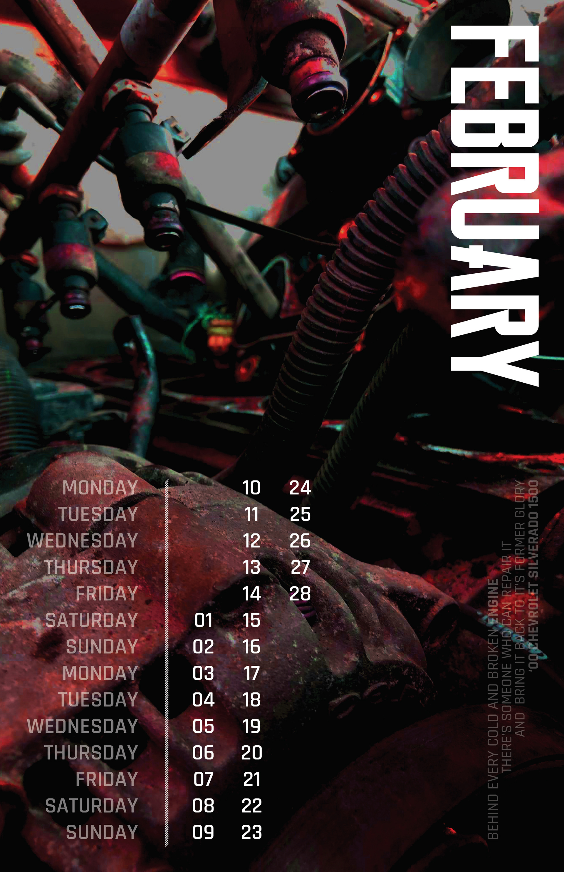 2025 Calendar Sample - February