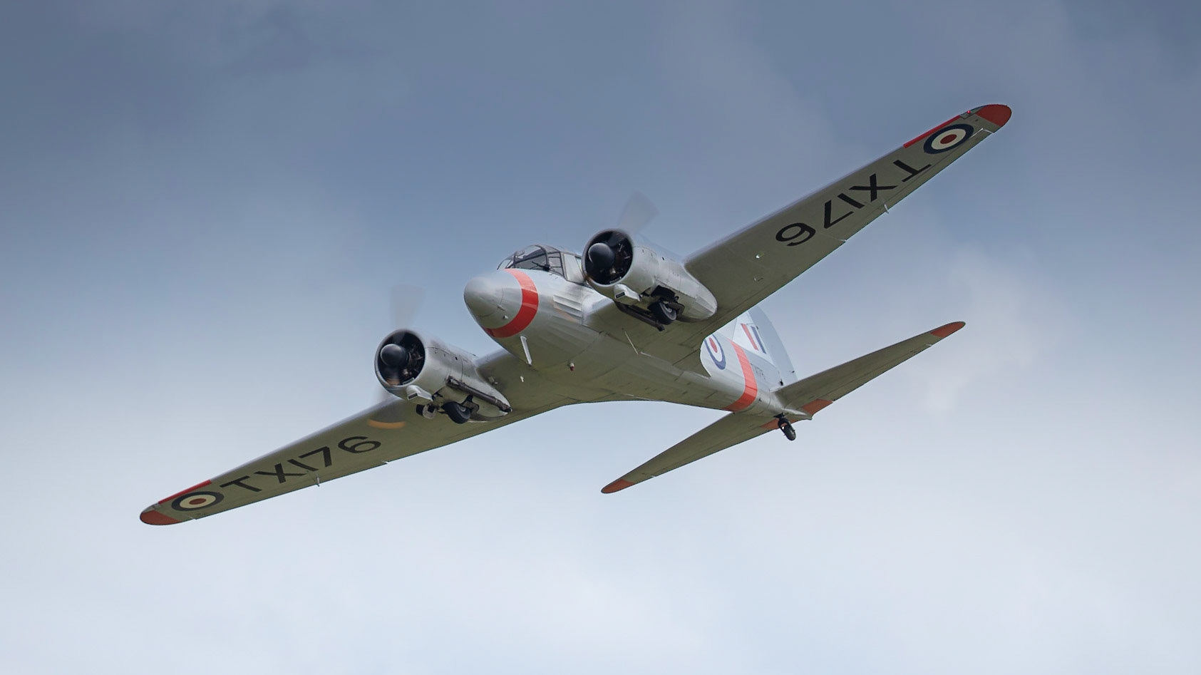 Old Warden, UK - 4th August 2019: A vintage RAF Avro Anson aircraft of WW2