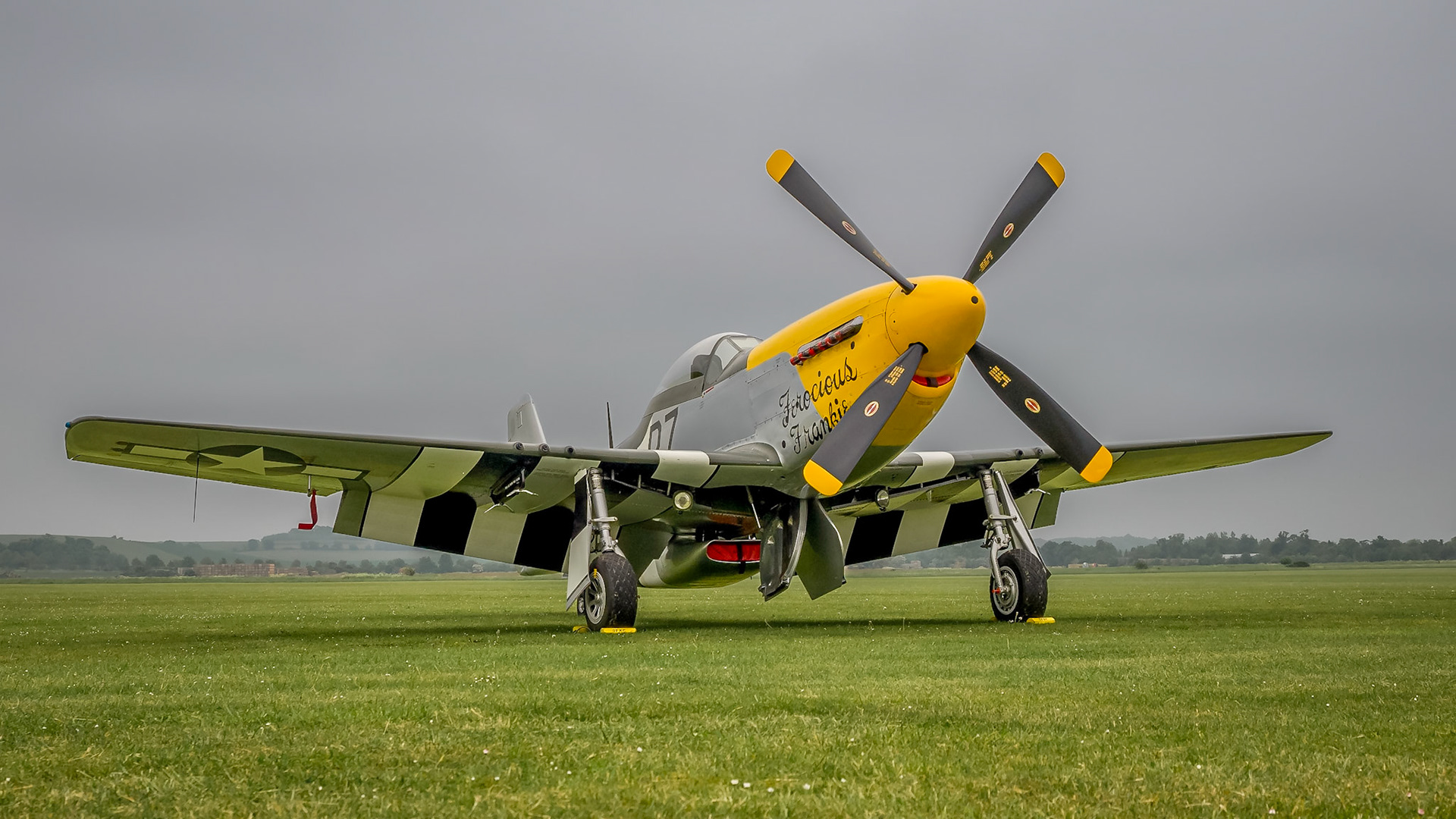 P51 Mustang. World War 2 vintage USAF fighter.