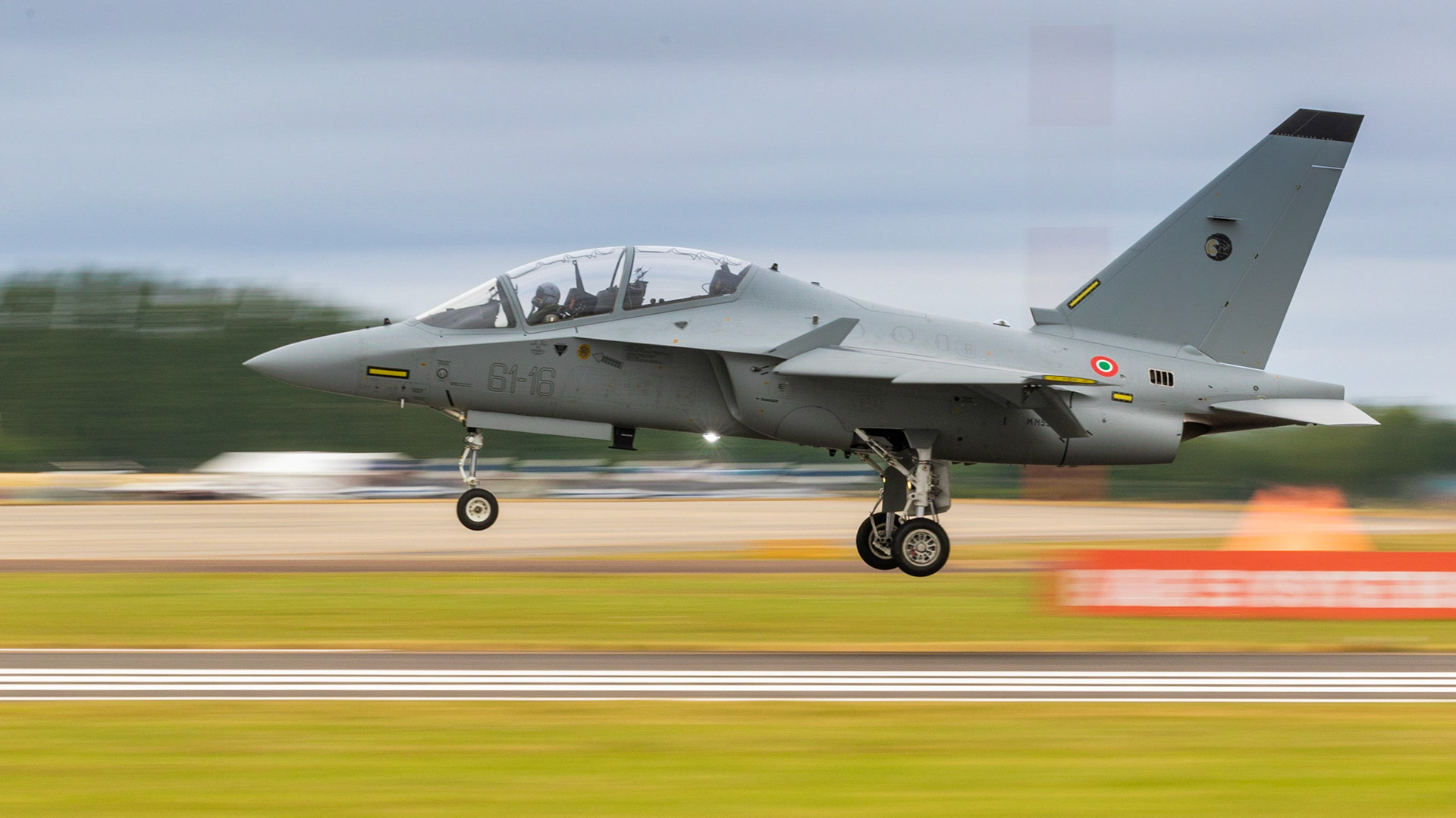 Fairford, UK - 15th July 2017: Alenia Aermacchi T-346A Master Aircraft landing