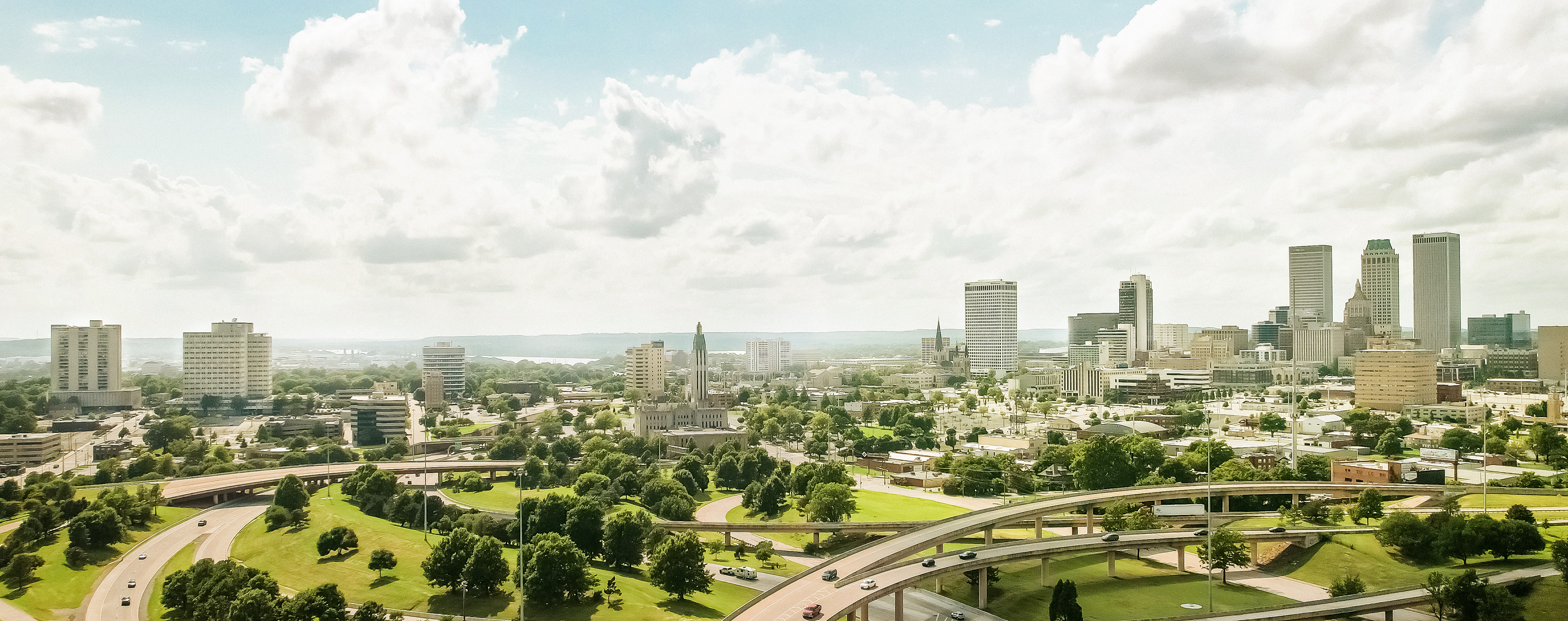 Downtown Tulsa Drone Photo